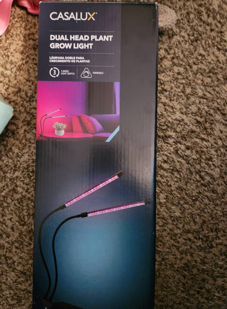 Found Casalux dual head plant grow light at Aldi