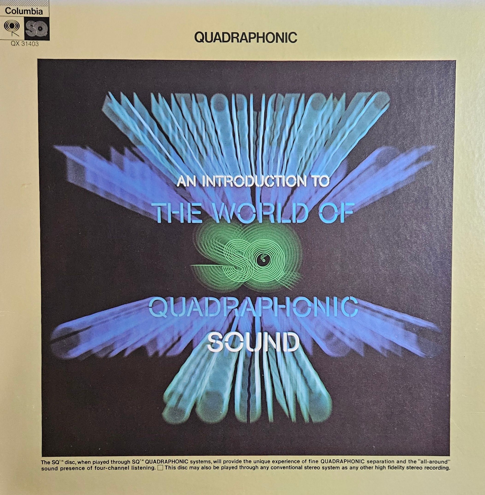 Introduction to Columbia Quadraphonic sound 1973
