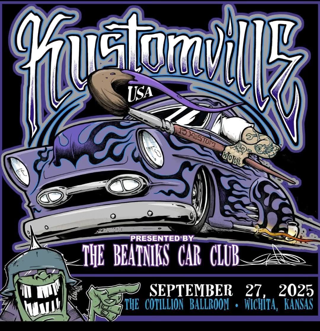 Kustom Kulture car show in Den Ham, Netherlands
