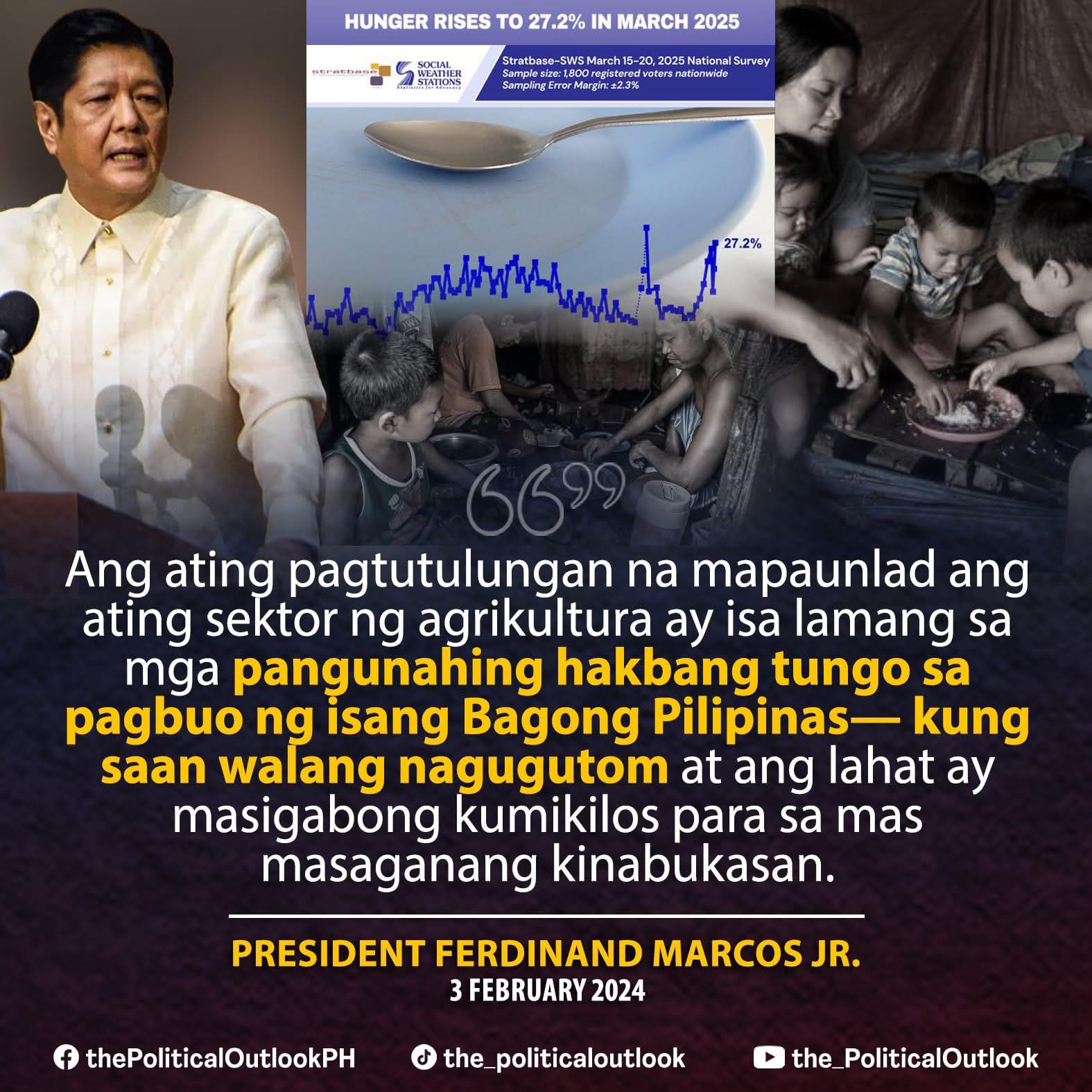 Rob - You say agriculture is a top priority—yet you pushed for ₱20/kg ...