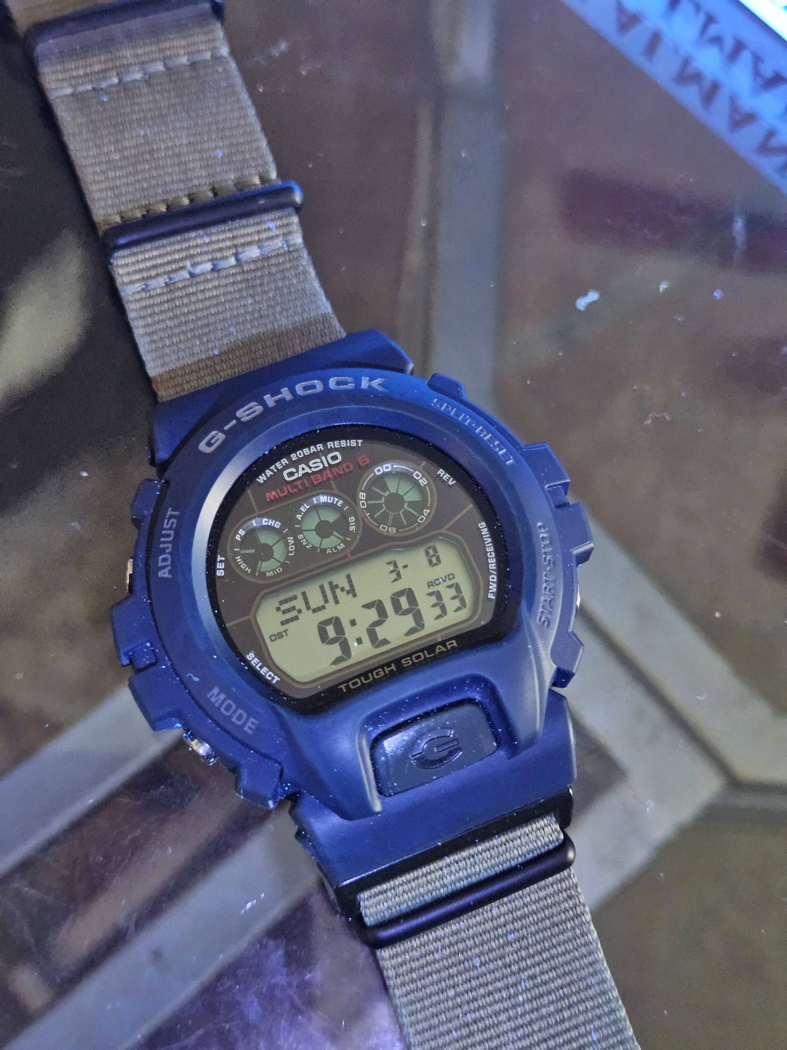 Casio gw-6900 under uv light