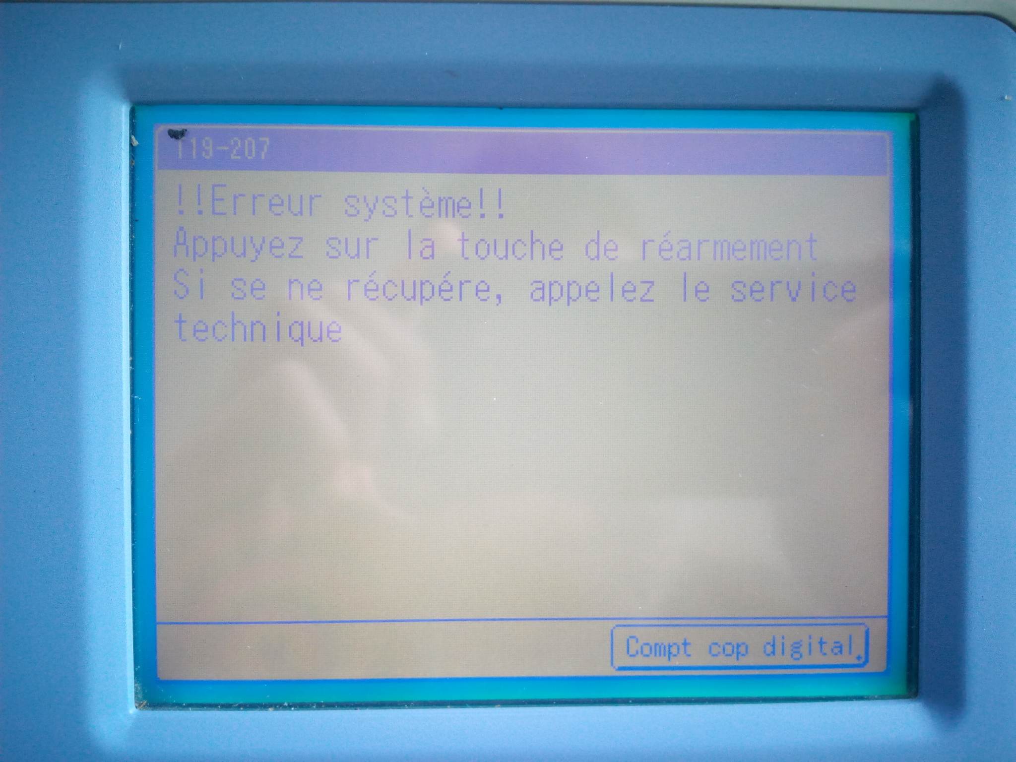 What does Riso MZ 770 error code T19-208 mean?