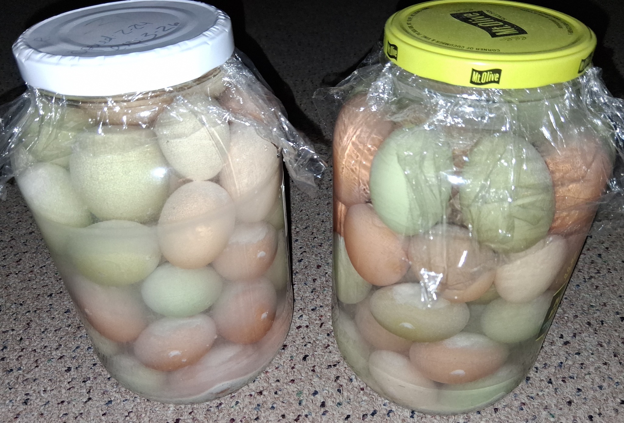2-Pack 1 Gallon Glass Jars With Lids – For Water Glassing Eggs, Pickling, & Storage