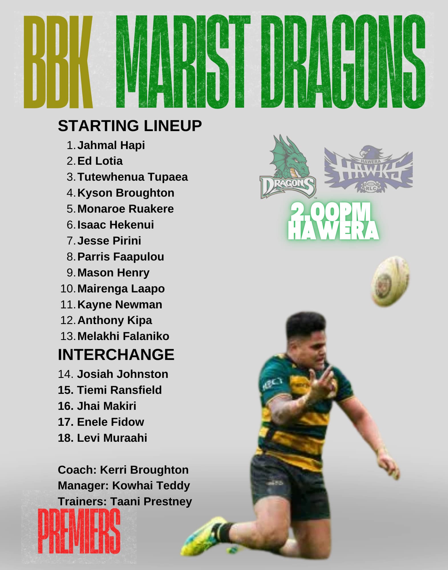 BELL BLOCK MARIST DRAGONS RUGBY LEAGUE | Facebook