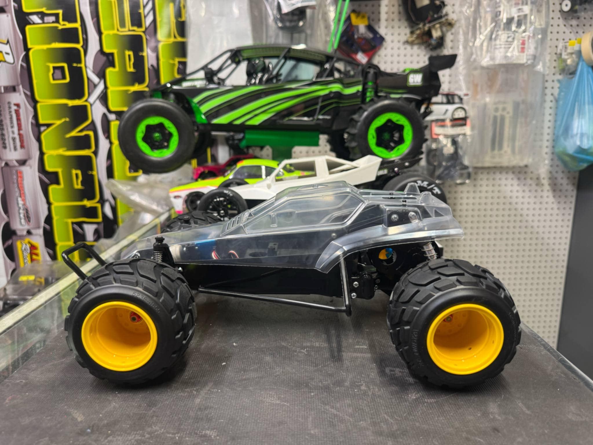 Custom RC cars including ToyStory and Tamiya Hornet