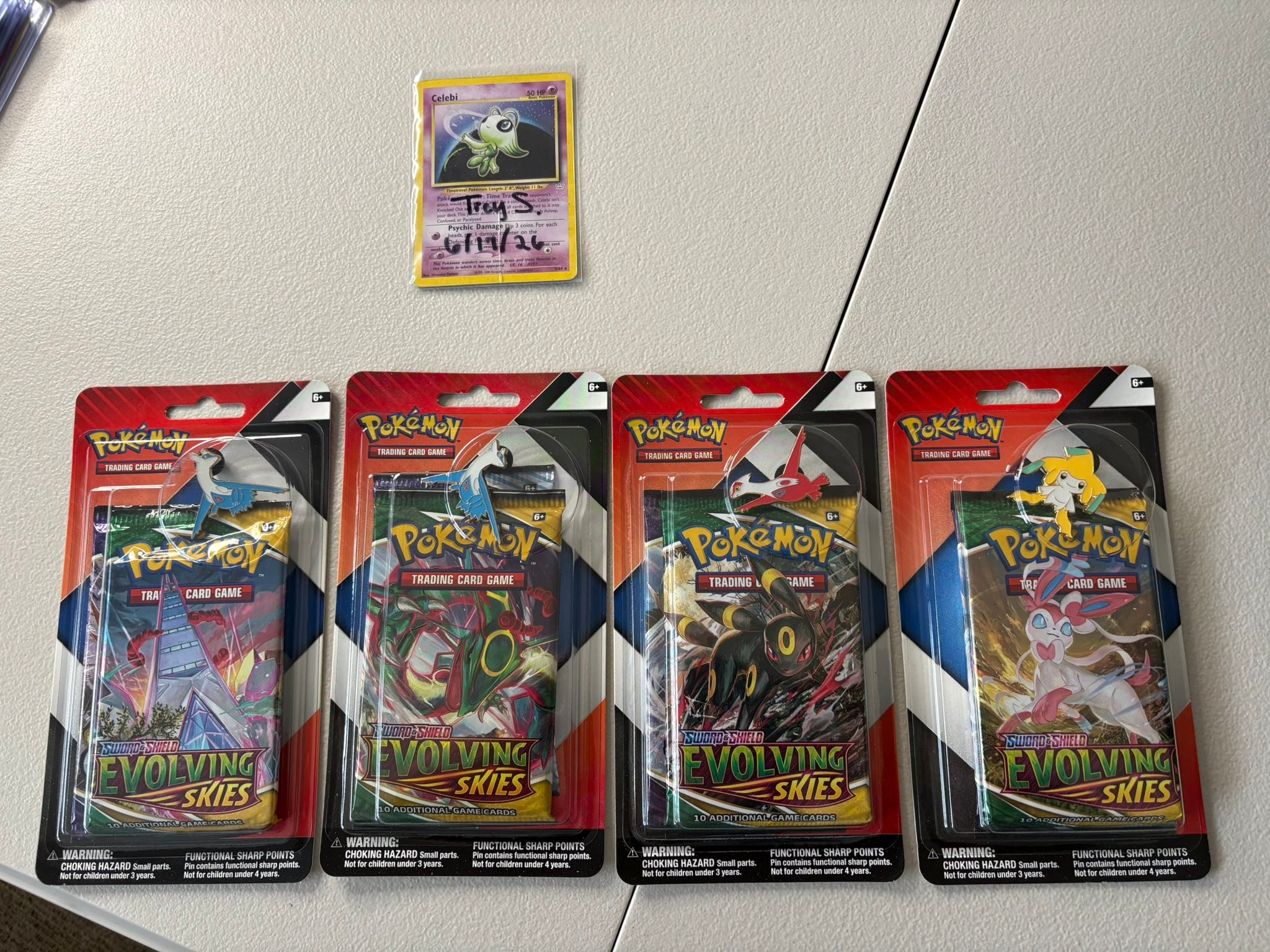 Pokemon Evolving Skies art set and Chilling Reign 2 pack blister 