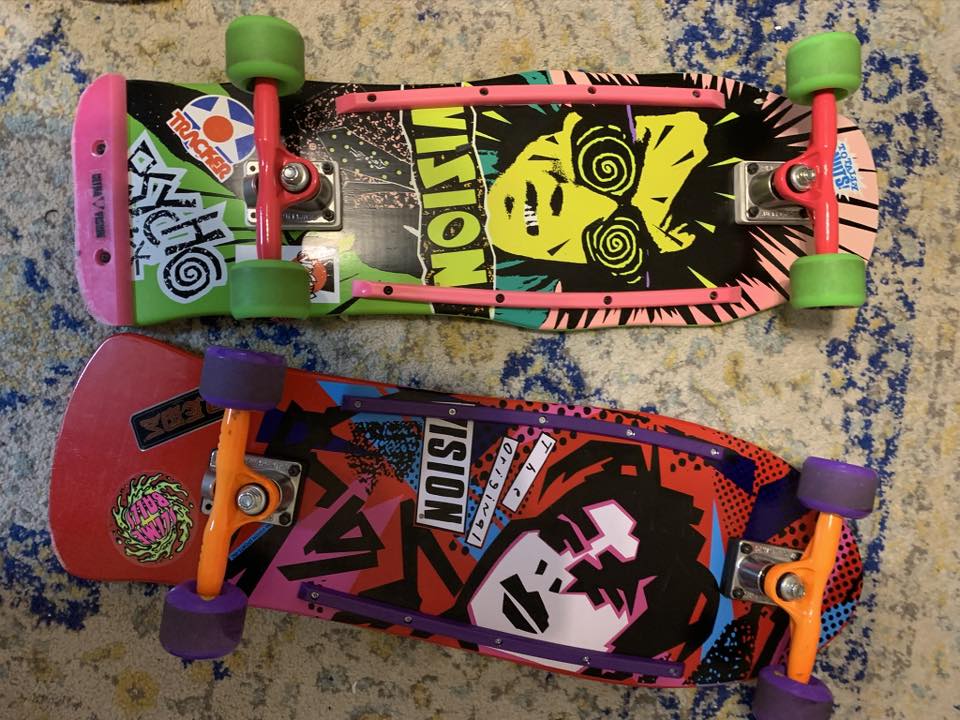 Mark Gonzales original board and reissue