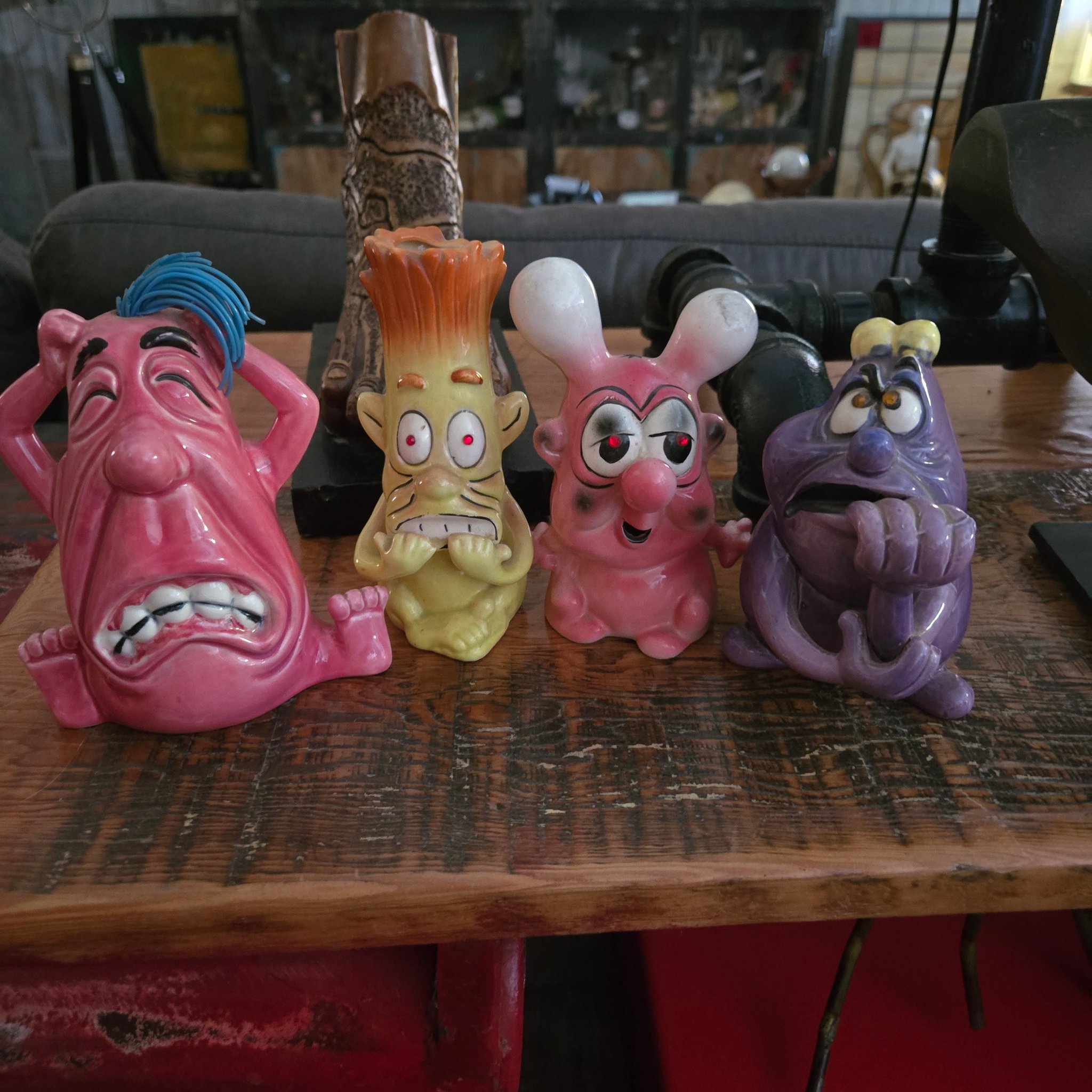 Vintage Psycho Ceramics by Kreiss ashtrays from Japan
