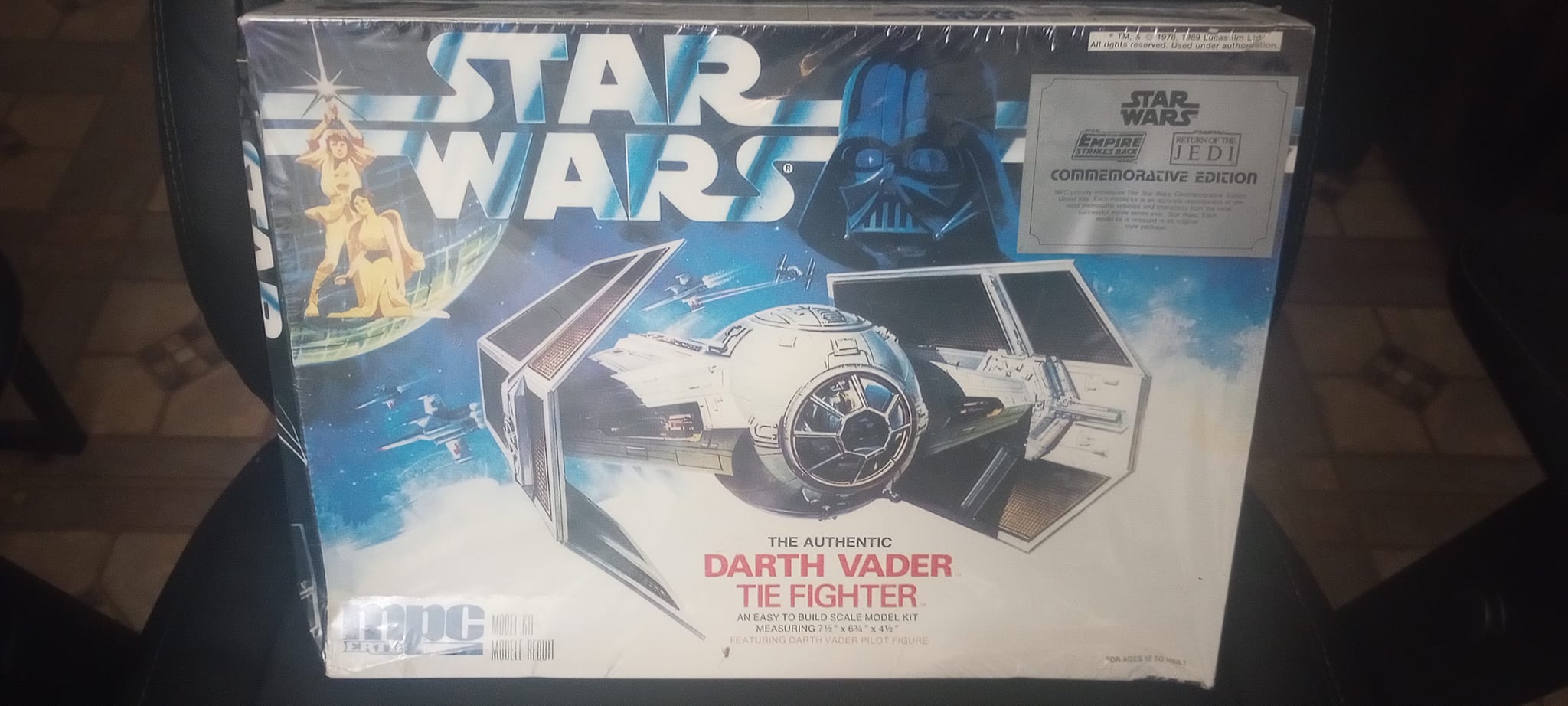 What is the worth of an unopened 1977 Star Wars MPC model kit Tie