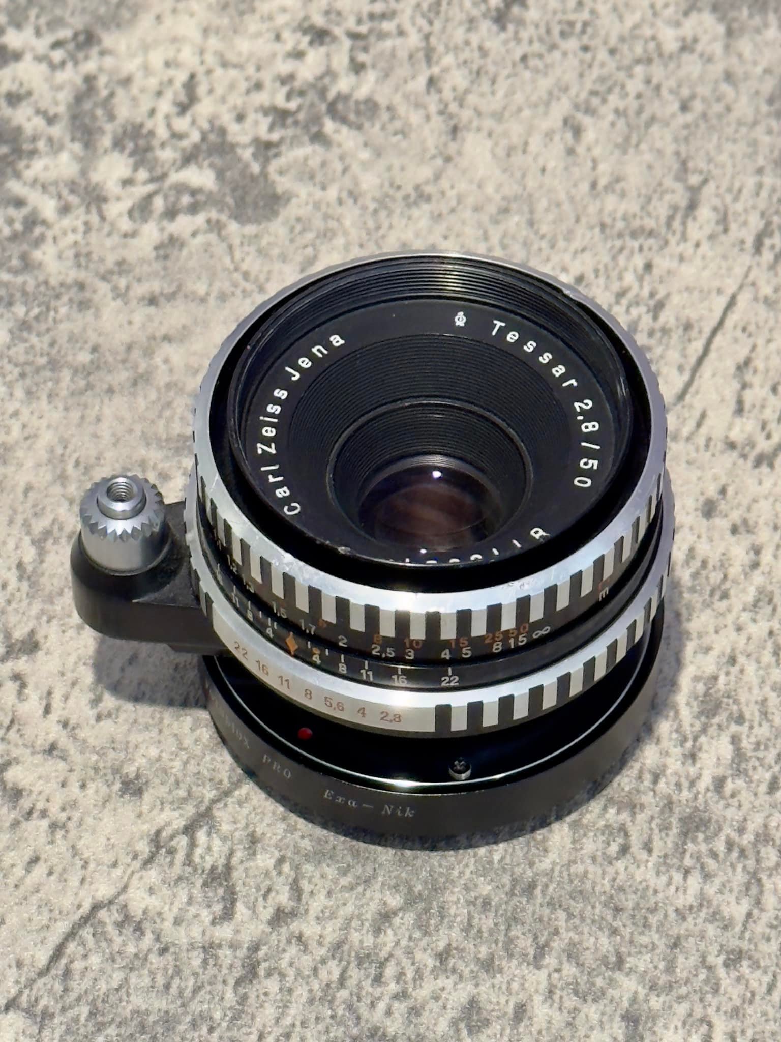 Zeiss Tessar 2.8/50 lens DIY adapter for Nikon D600