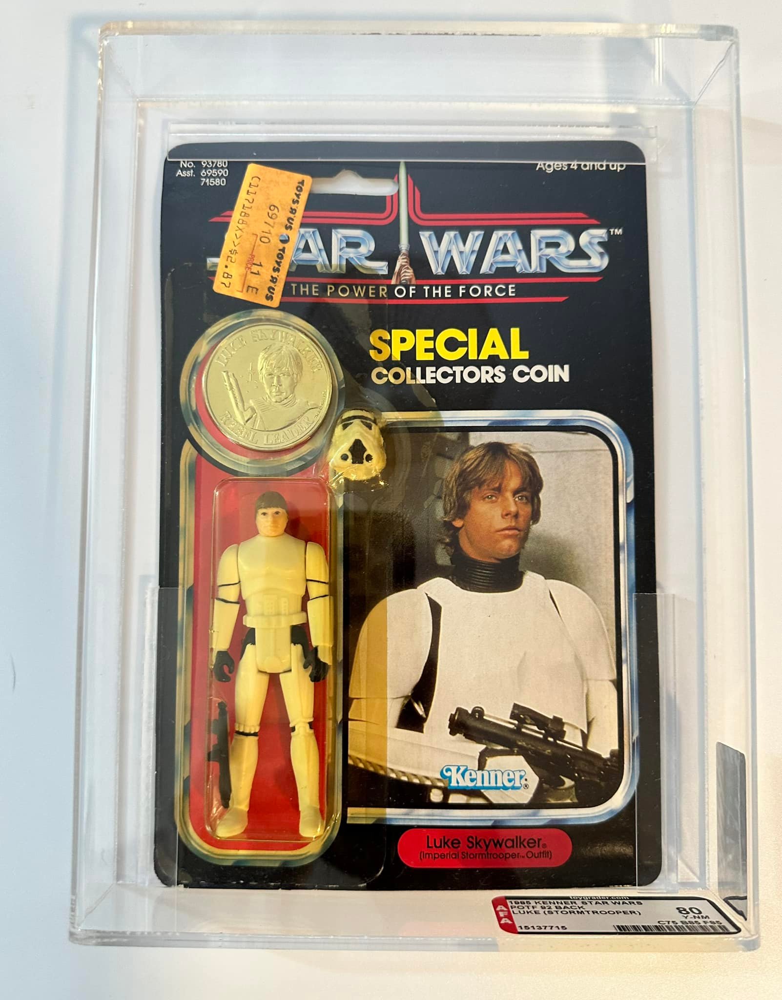Vintage Star Wars ESB Stormtrooper Action Figure on 41-back with 