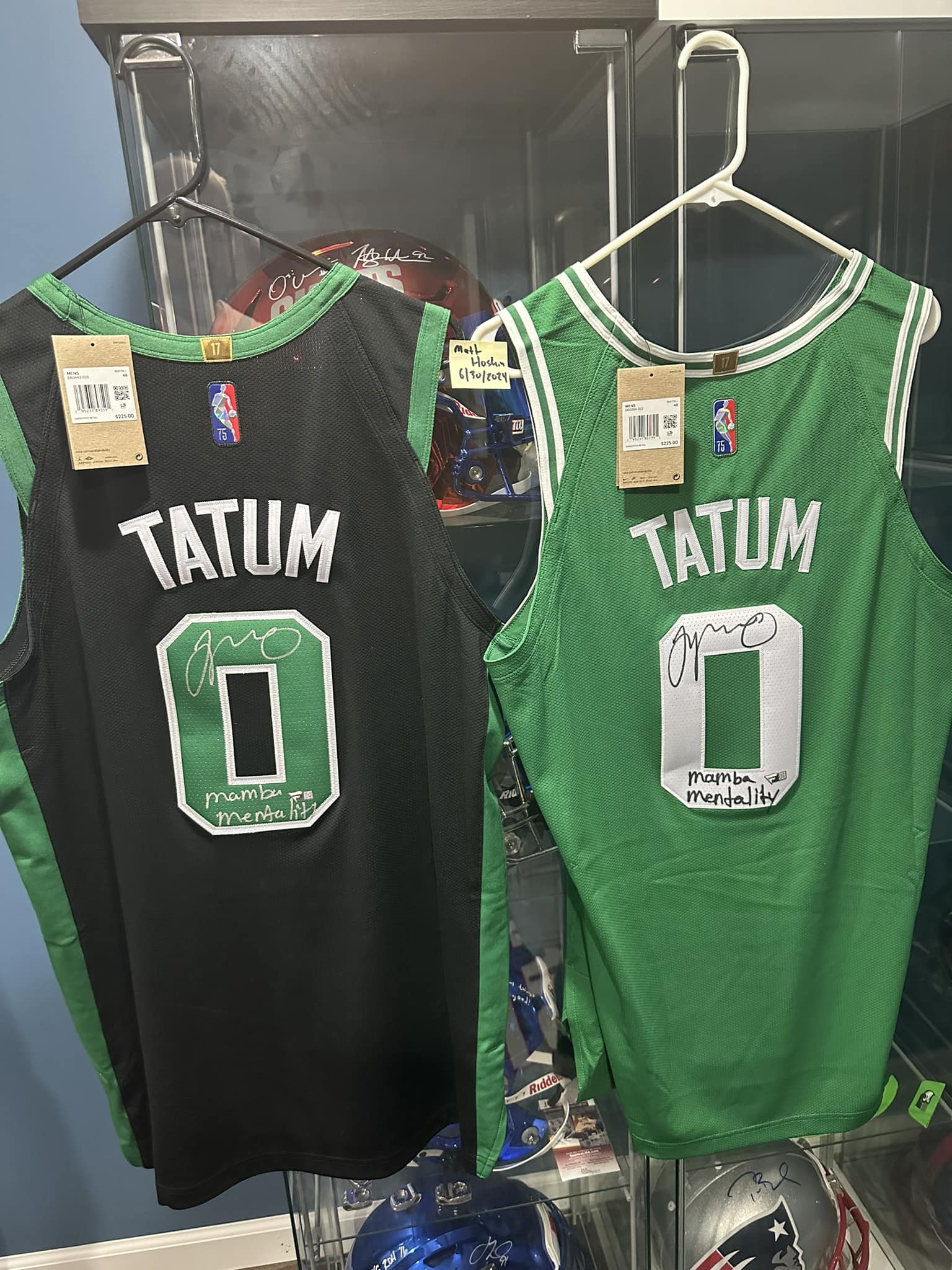 Jayson Tatum authentic jerseys with Fanatics COA for trade