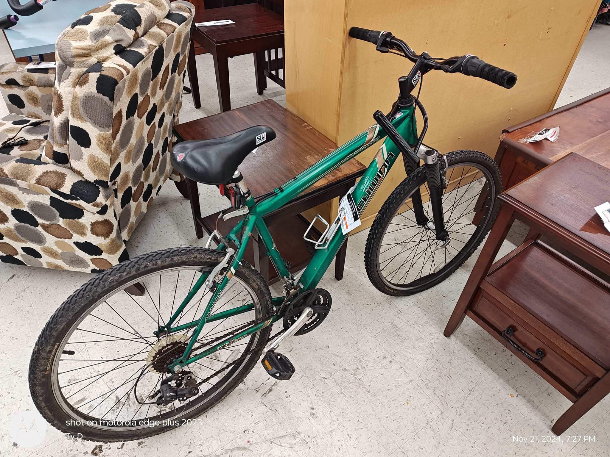 schwinn high timber mountain bicycle matte black 29 inch refurbish Youth/Adult Bike for Men and Wo  RigMore In Stock Go exploring with the High Timber ALX Mountain Bike by Schwinn Schwinn High Timber ALX 29"