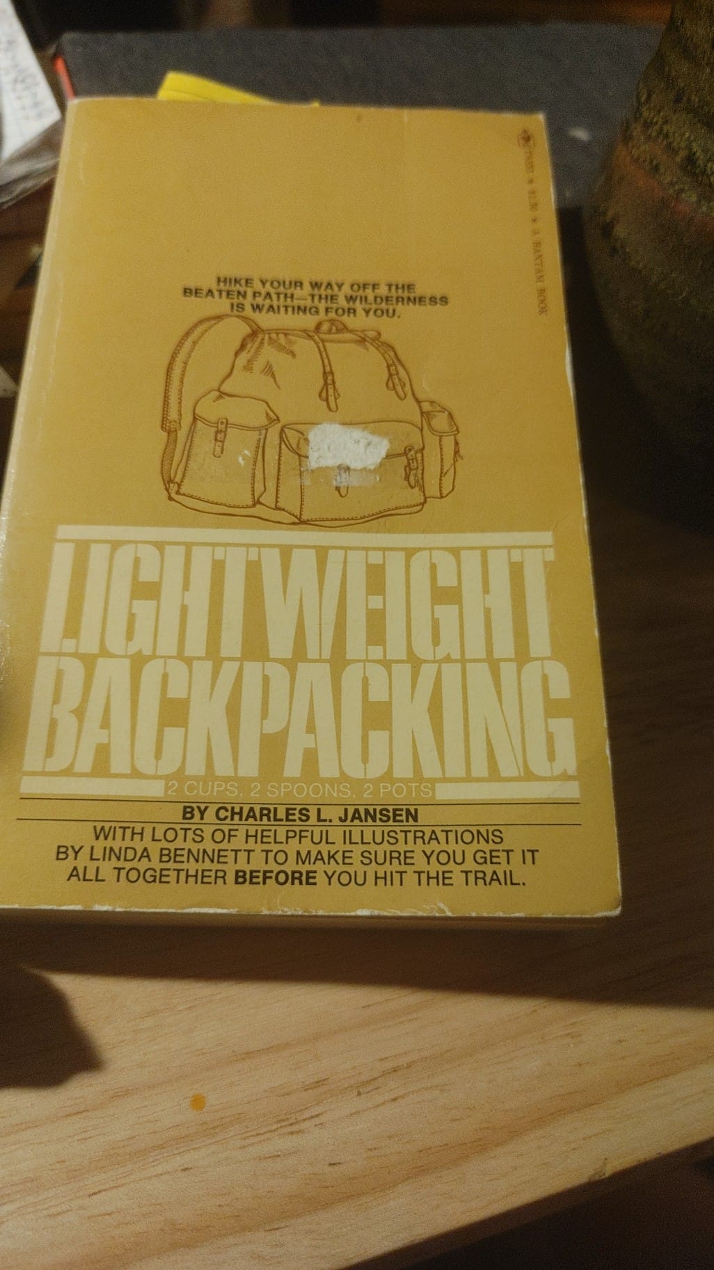 1974 book on ultralight backpacking recommended