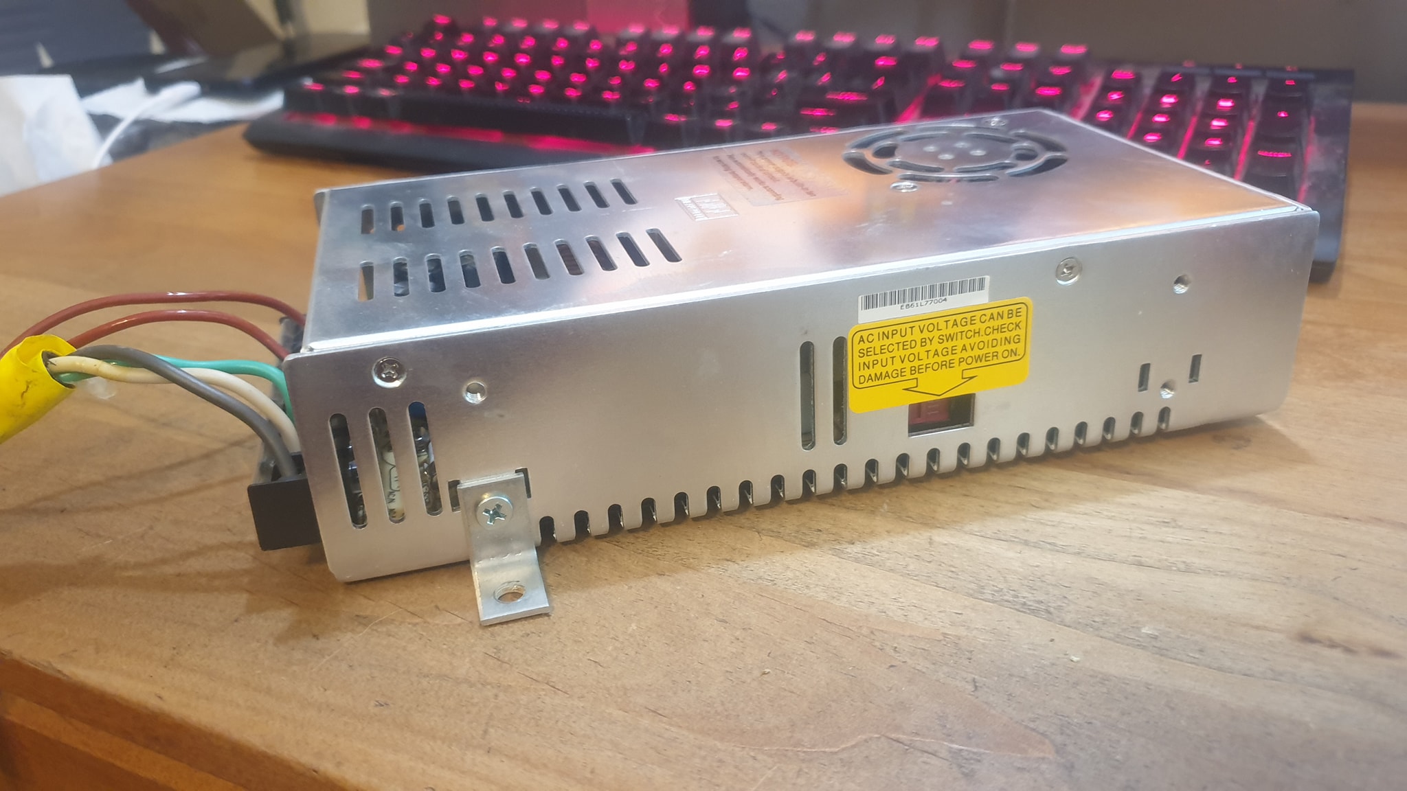 This is not my job. Dead power supply for switch, but I was