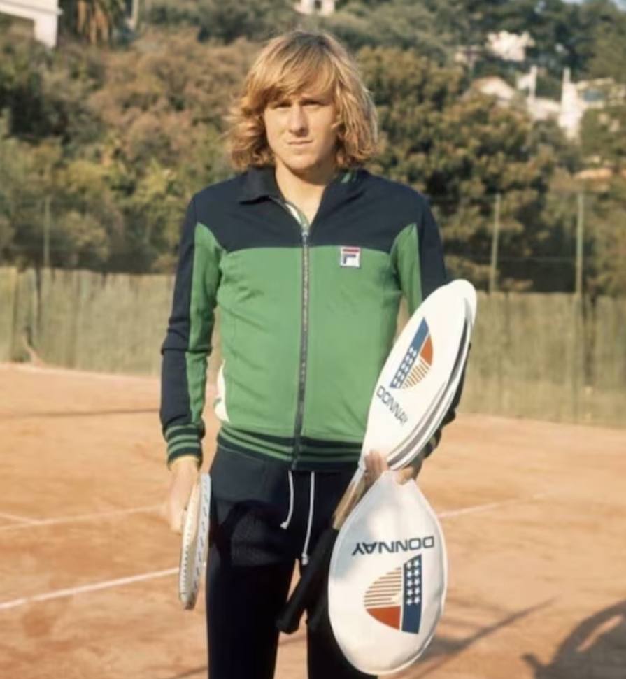 Young Borg wearing a Fila Oceana around 1975
