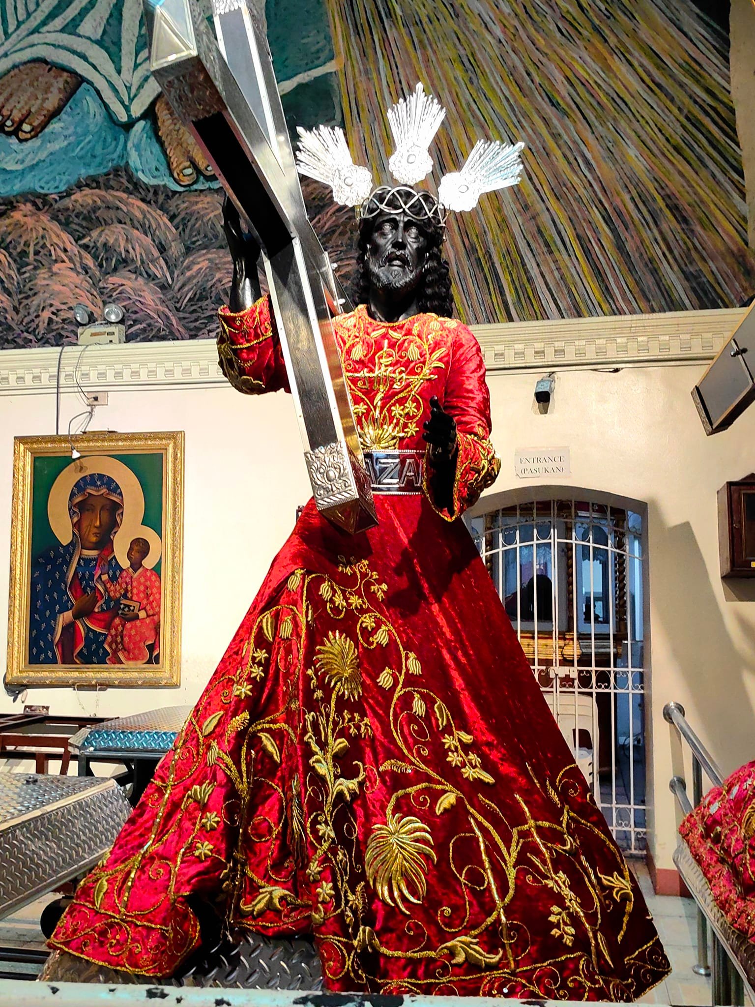 The callejero images of Jesus the Nazarene at Minor Basilica and National Shrine of Jesus Nazareno QUIAPO CHURCH ( St. John the Baptist Parish)