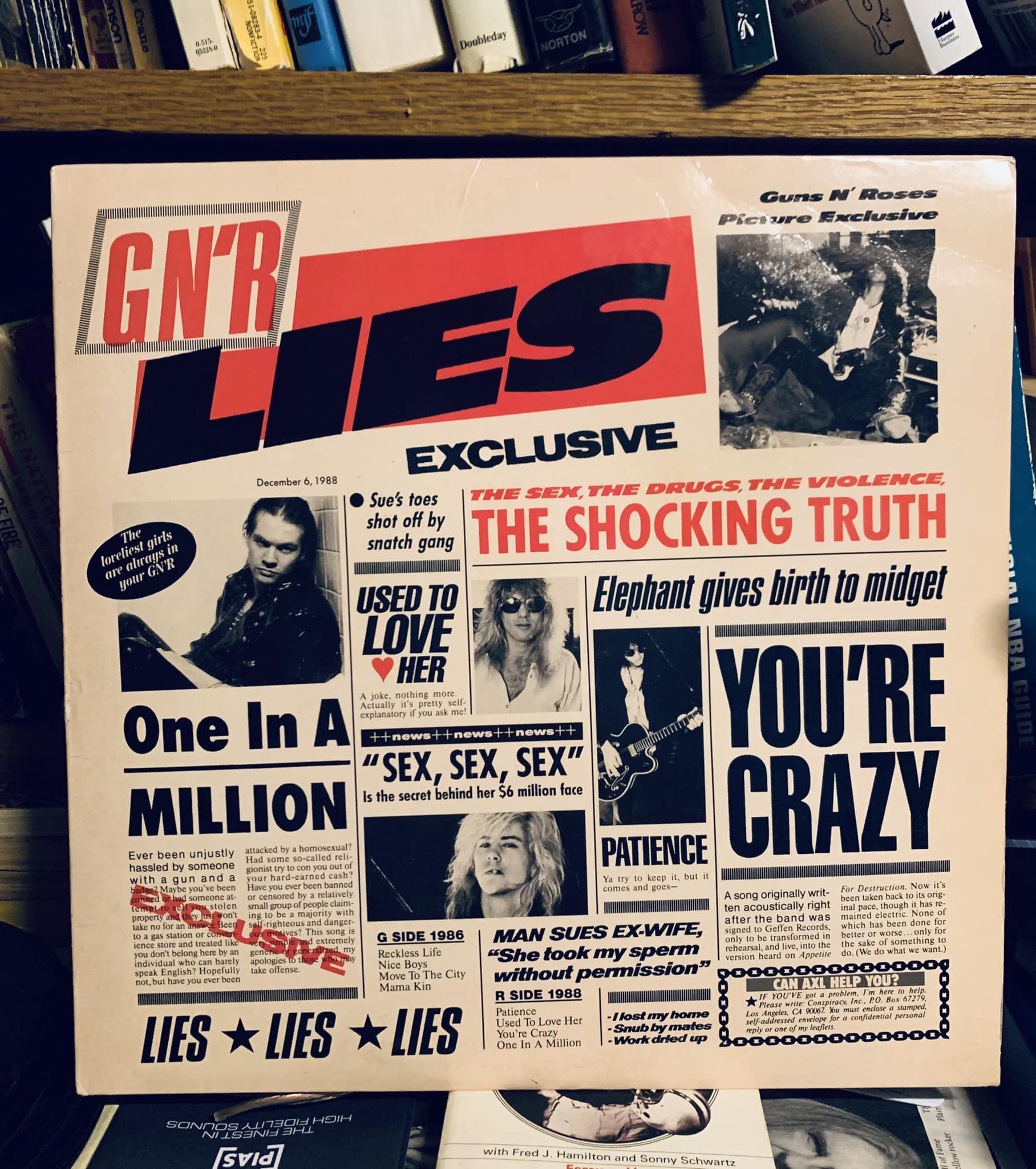 Guns N' Roses - Lies 1988 1st Canadian press