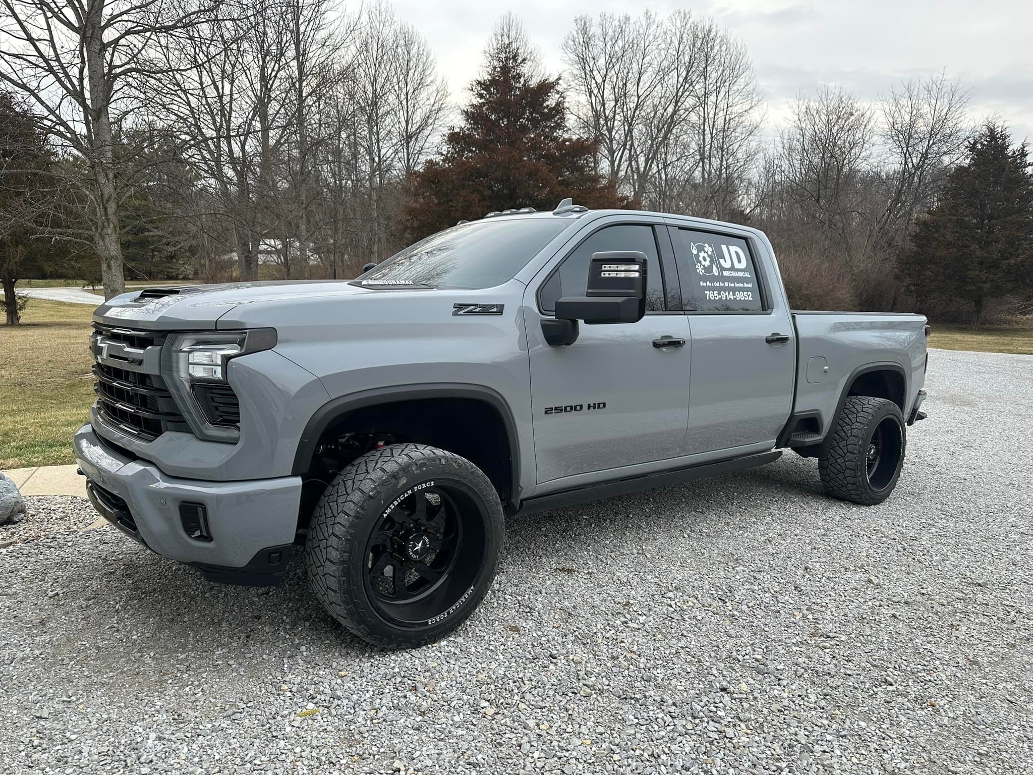 Wood Grain ABS Door Panel Trim Cover For Chevy Silverado 2019-2025 & GMC Sierra – 4-Piece Set