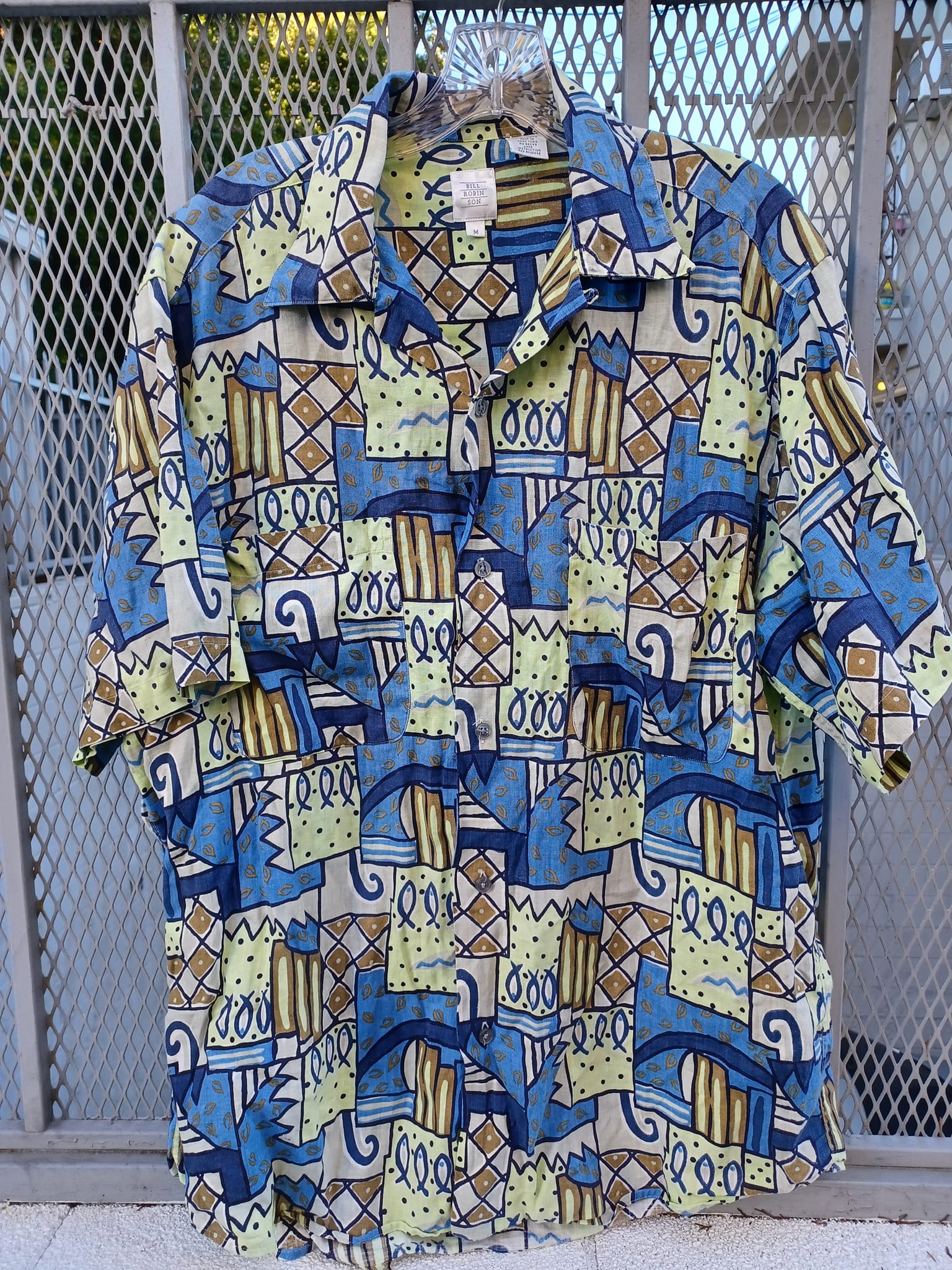 Vintage Bill Robinson linen aloha shirt from the 80s
