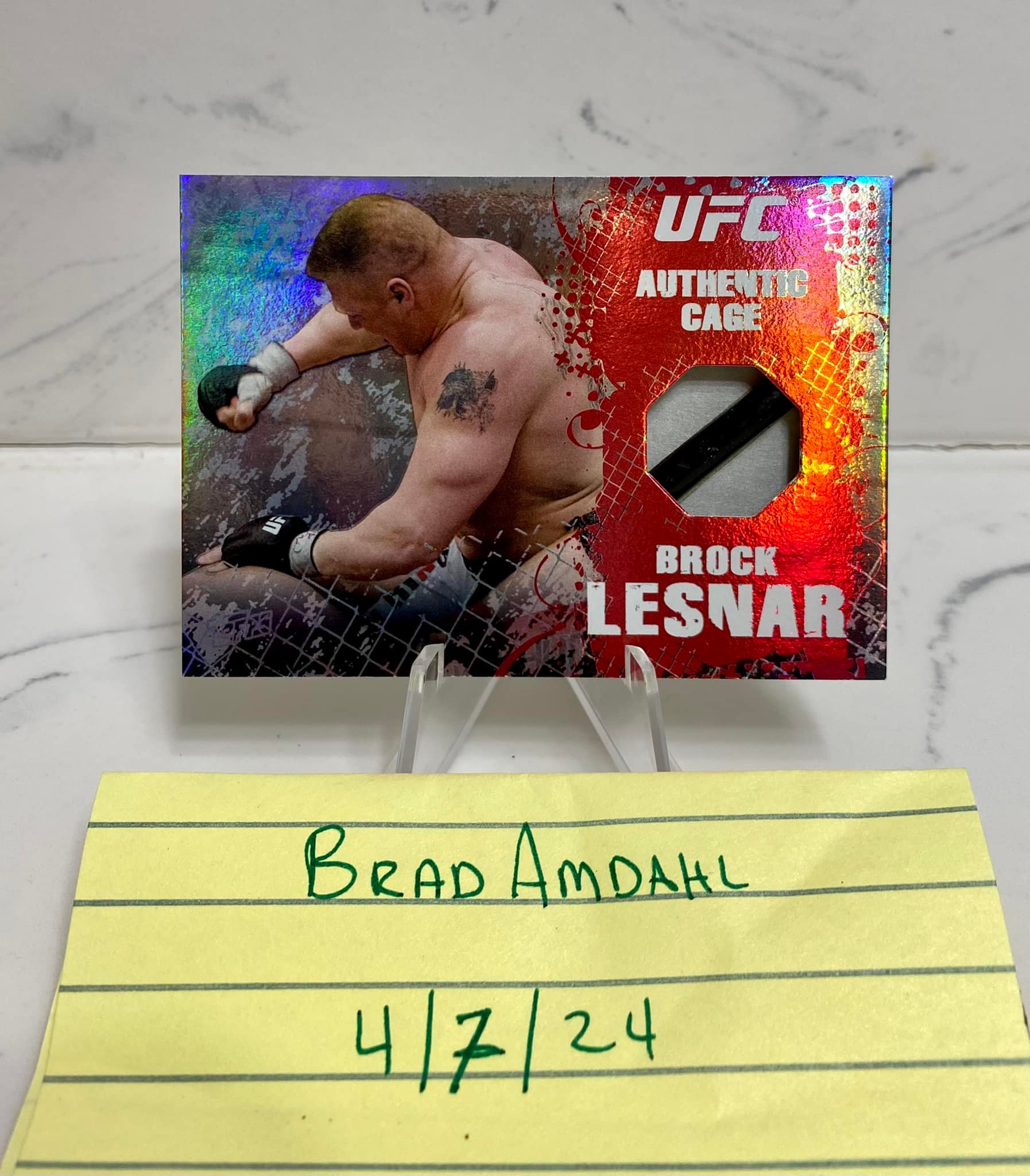 Brock Lesnar UFC relic cards for sale