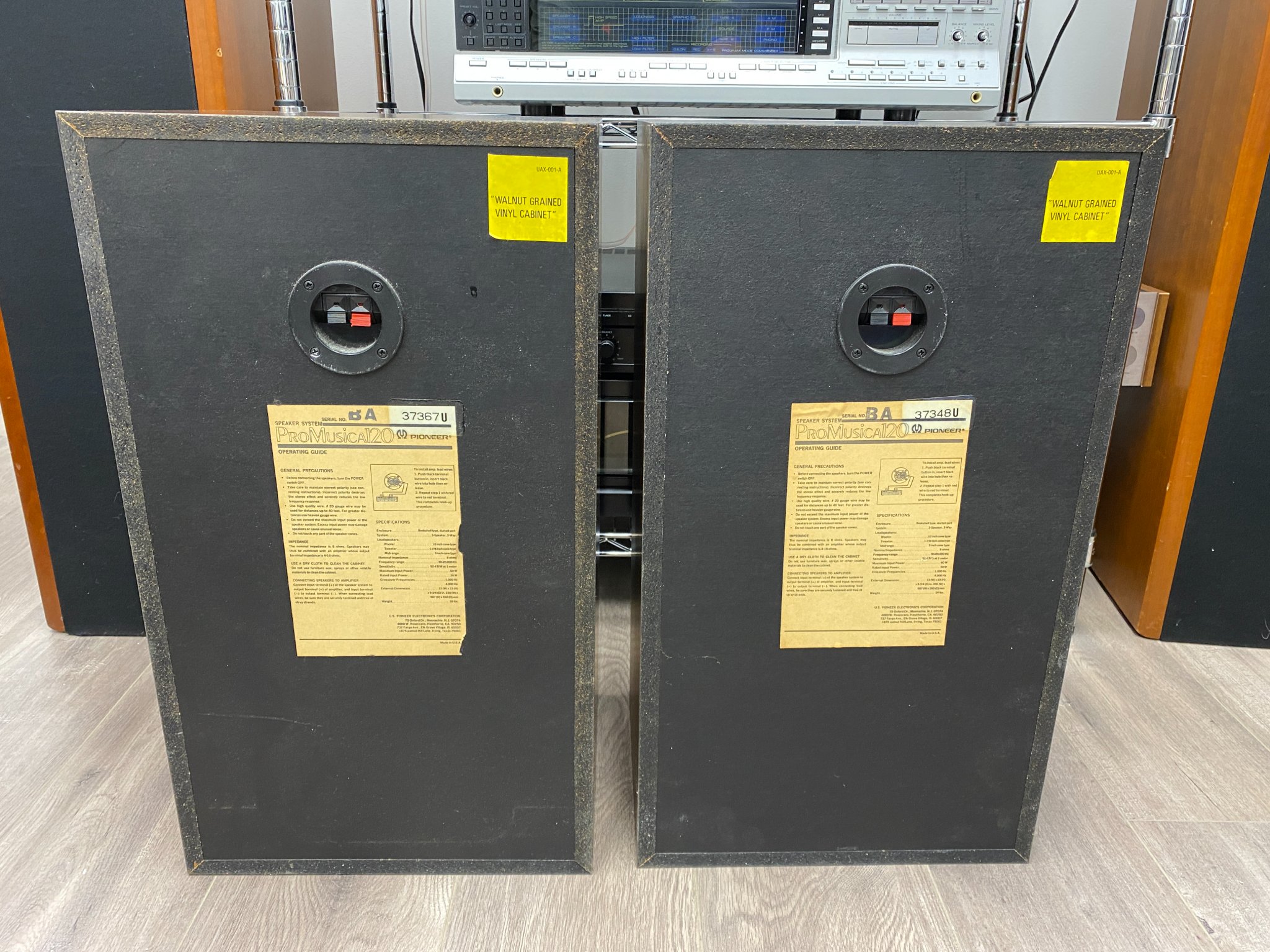 1972 Onkyo Radian 3 speakers rebuilt with great sound quality