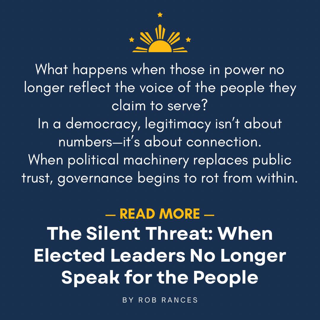 Rob Rances - THE REAL DANGER: WHEN REPRESENTATIVES DON’T... | Facebook
