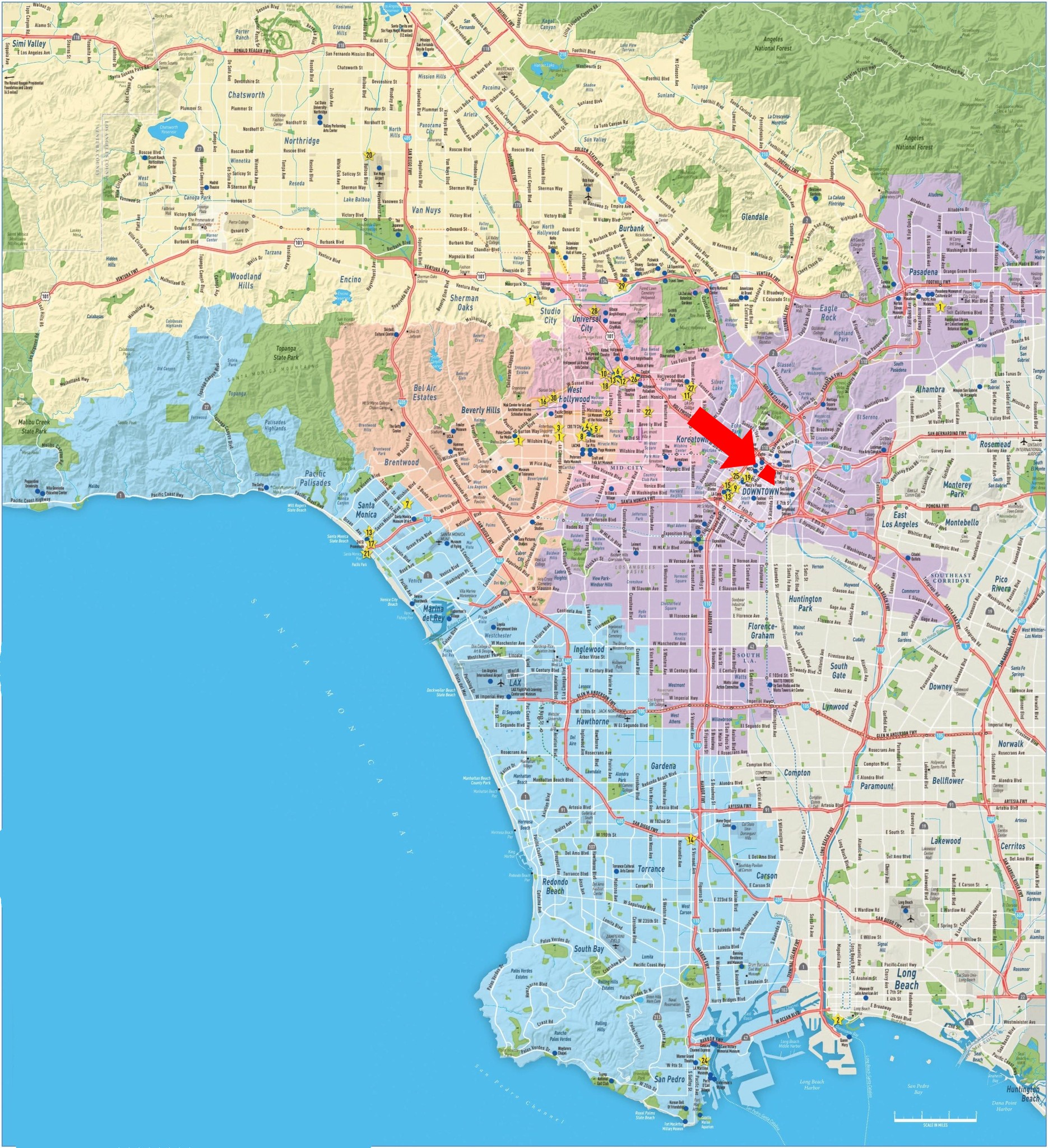Karl - see the map of the greater Los Angeles Metro Area? see the ...