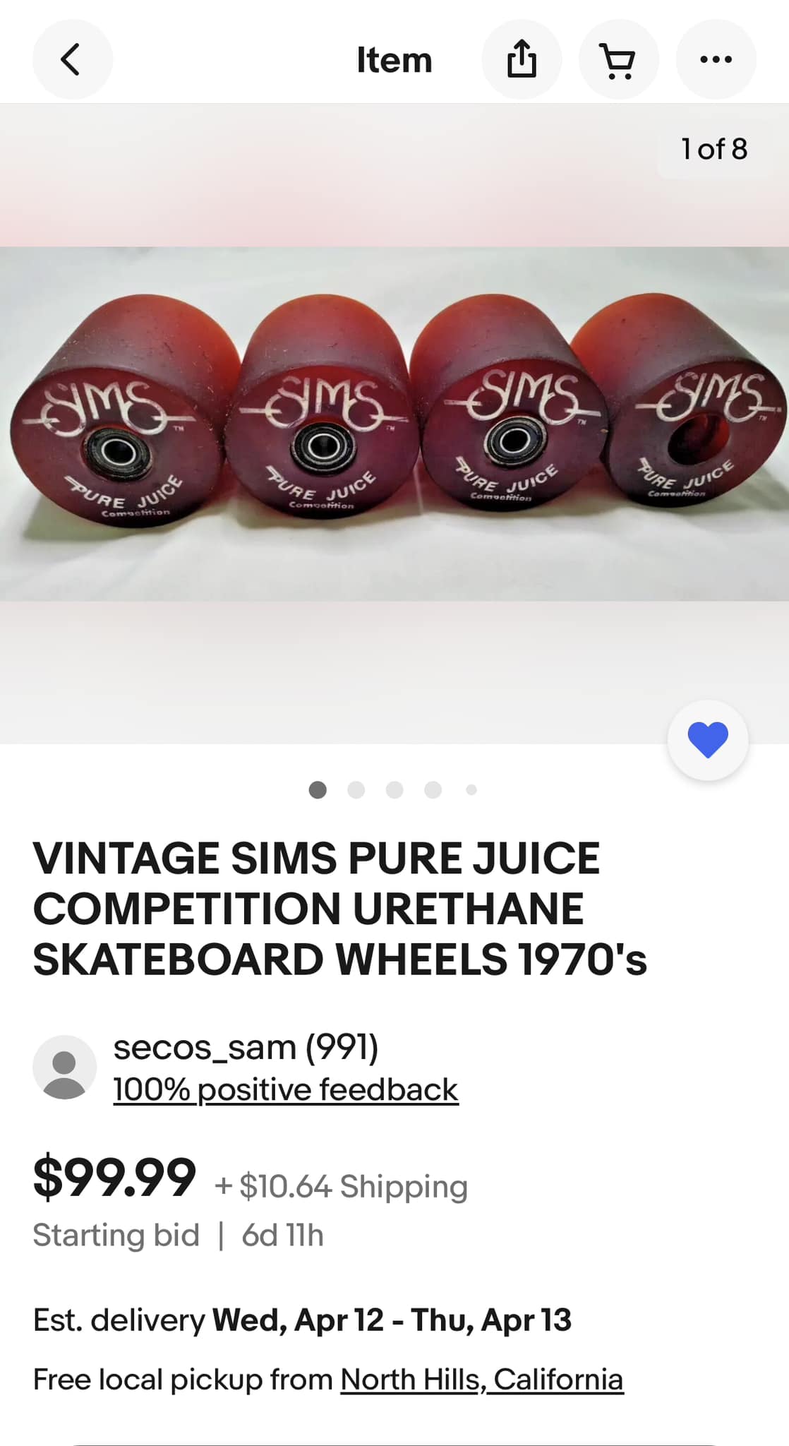 Sims pure juice wheels for skateboarding