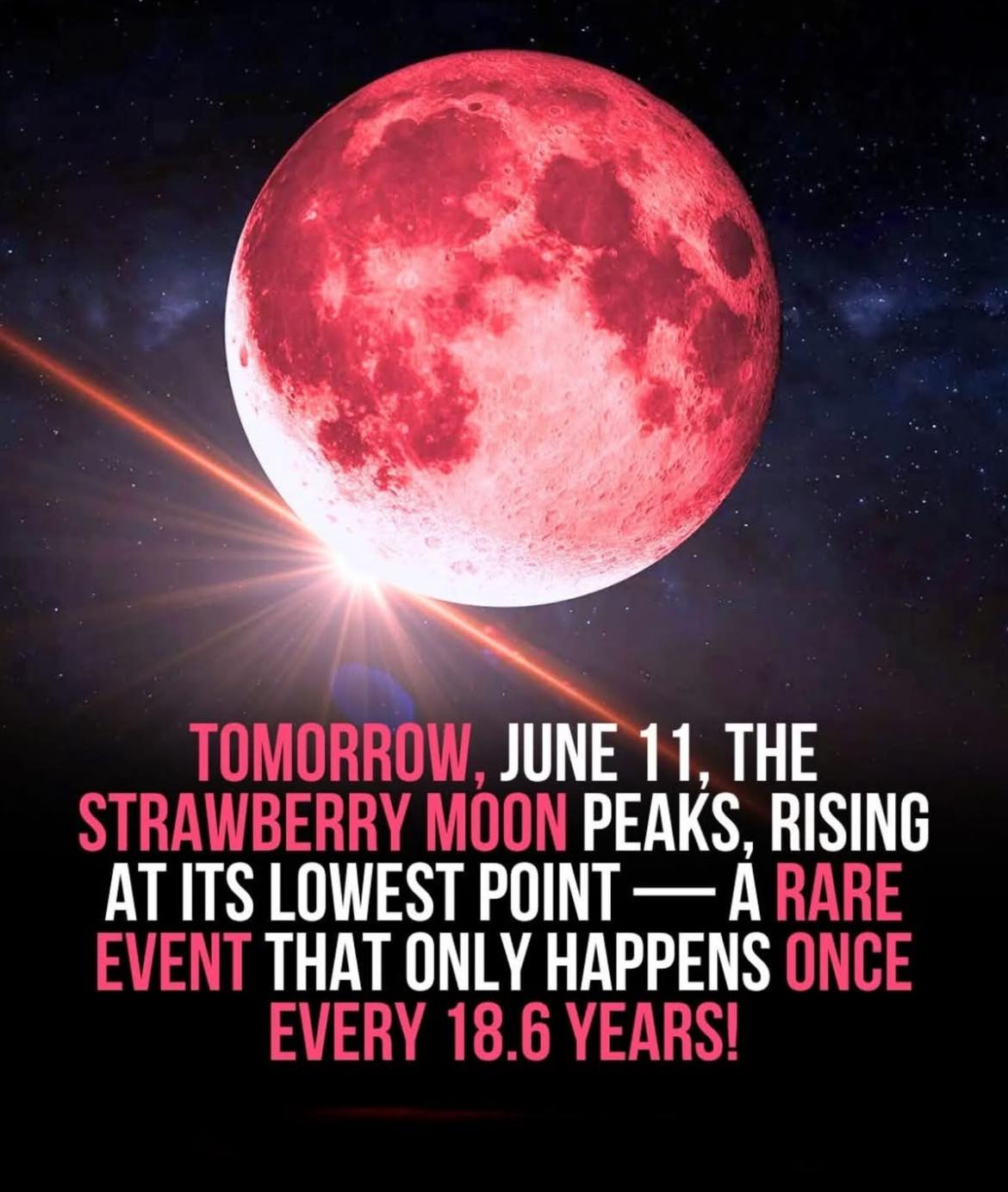 I hear there's a strawberry moon out tonight ✨🍓🌙