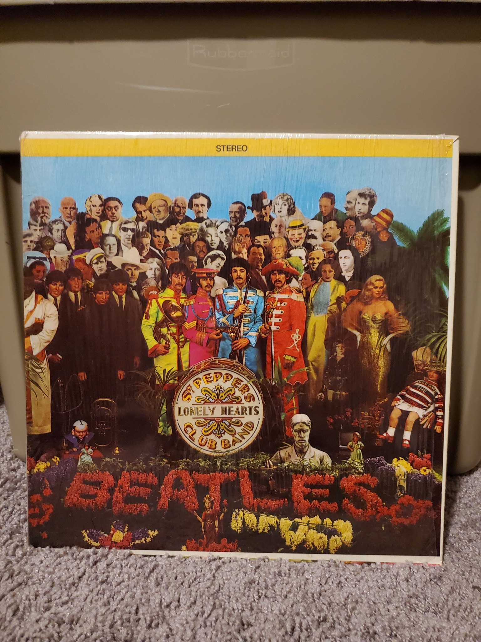 Sgt Pepper 1st issue L.A. stereo Beatles record