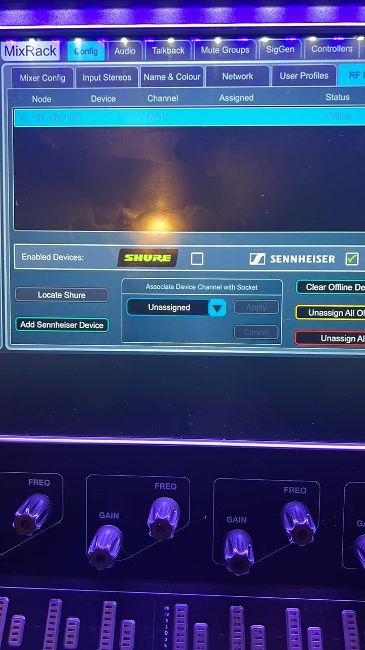 Connecting Sennheiser EW 500 G4 935 to Allen & Heath dLive setup