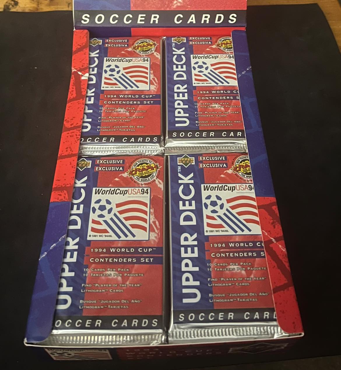 1994 Upper Deck Mistrzostwa Świata USA 94 Piłka nożna Pudełko na karty kolekcjon