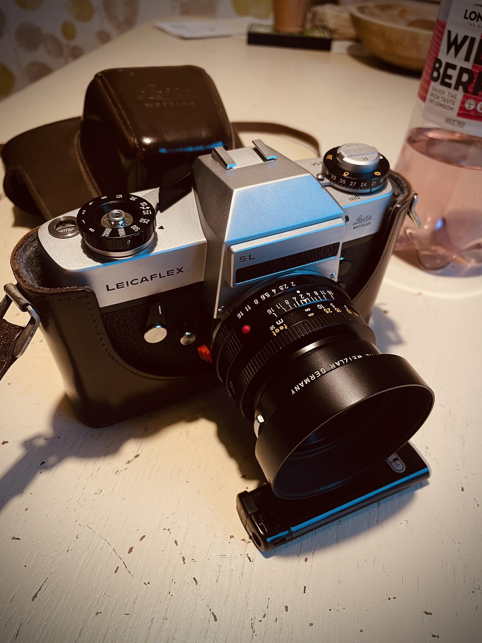 Leicaflex SL camera collection with accessories