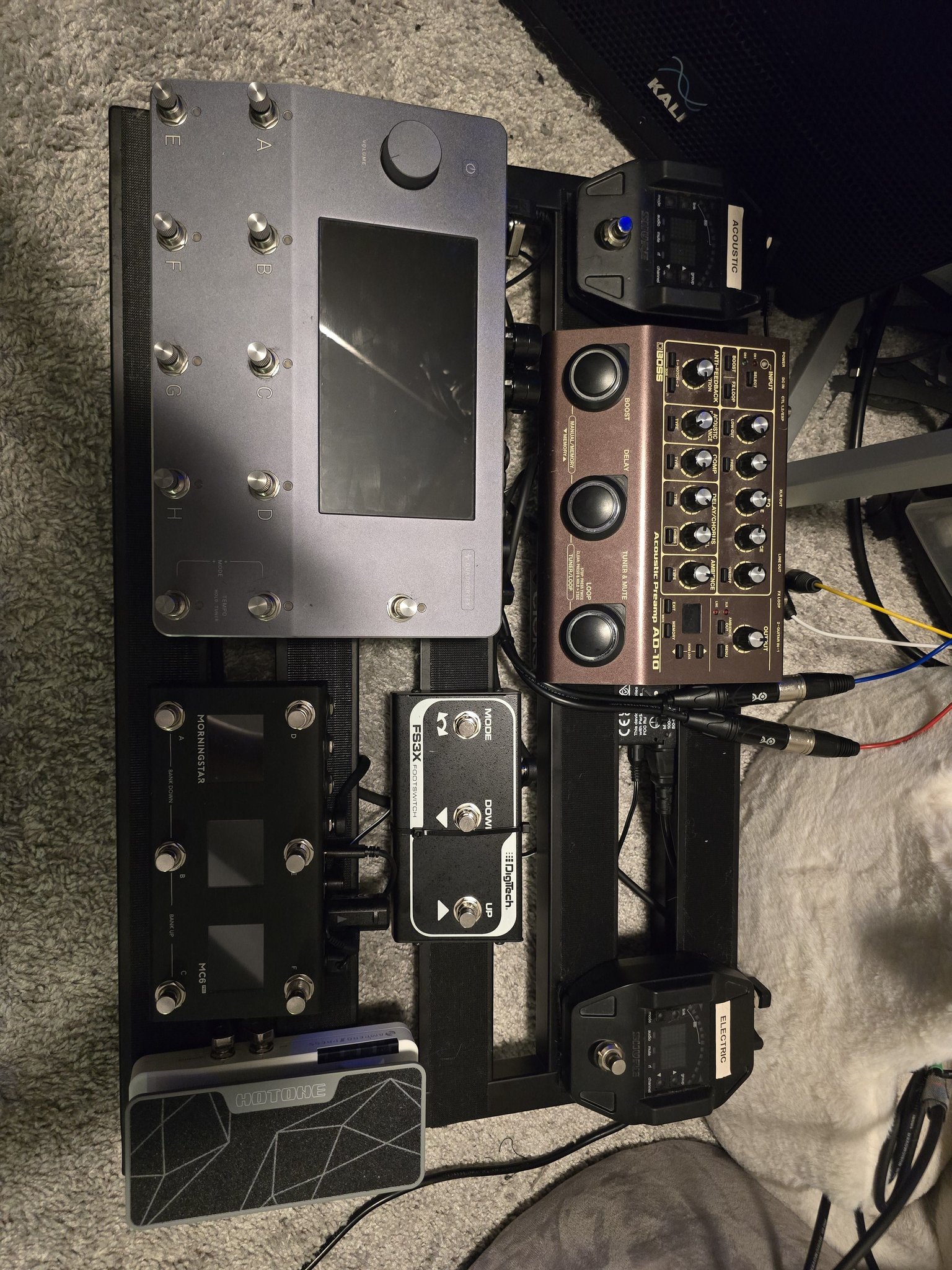 My new custom MC6/ML5 setup. I play guitar and synth and do vocals