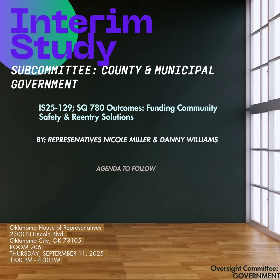 Oklahoma Rural Schools Coalition | 2025 Interim Studies link has been ...