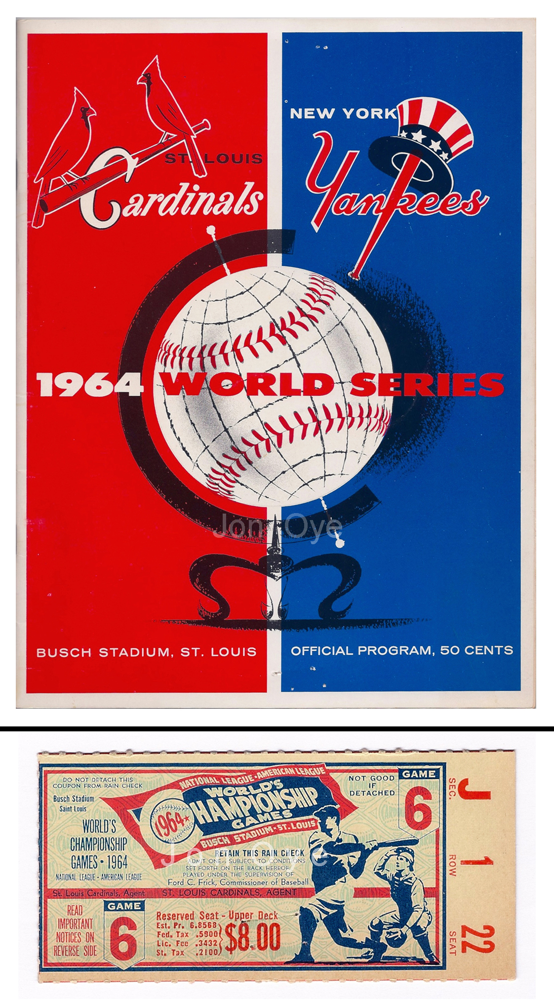 One of the items submitted for the time capsule is a ticket stub