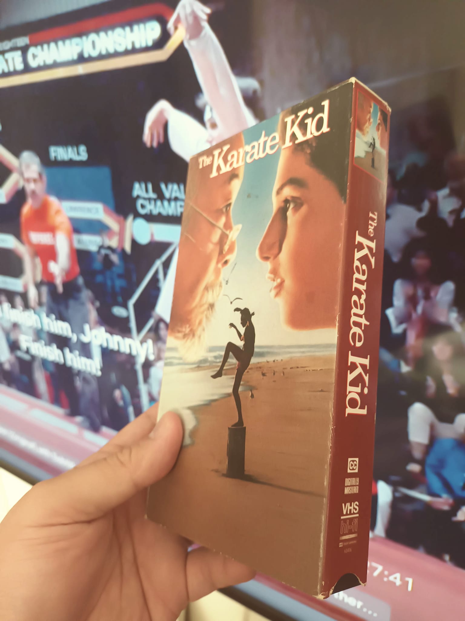Finding the original VHS copy of The Karate Kid