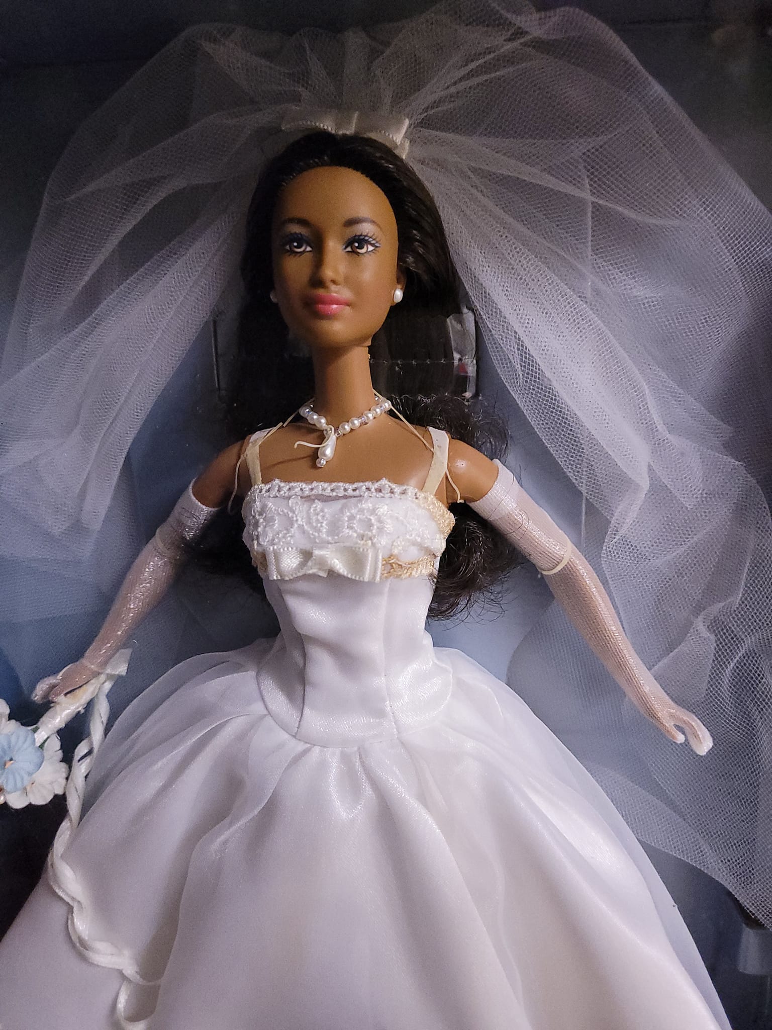 barbie wedding dress 2000s 2000 Millennium AA #2776 - CE and a dazzling gown Honeymoon Low Back & Backless Size:10P