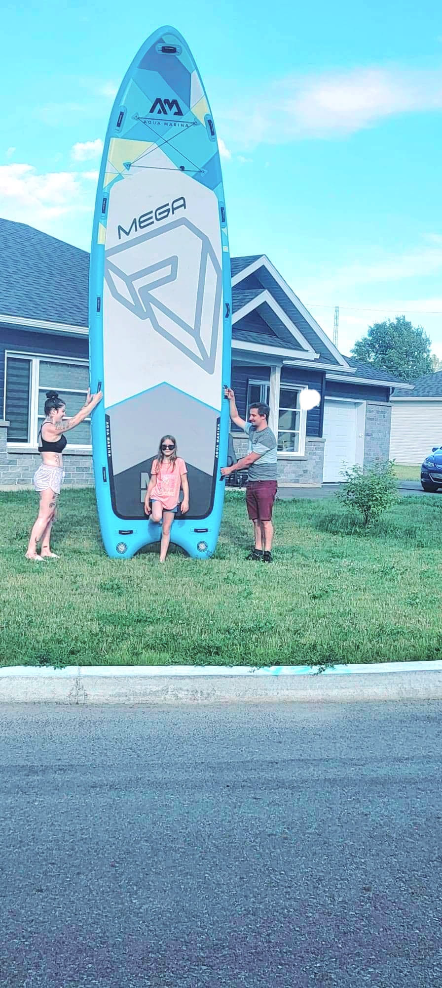 FunWater Stand Up Paddle Board Gonflable - Planche de Surf Sup Complète avec Accessoires: Pagaie Réglable, Pompe, Sac à Dos de Voyage ISUP, Corde, Sac Étanche - Pour Adulte