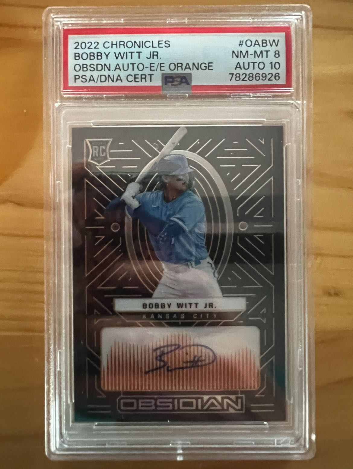 Pulled first redemption card from vending machine for Bobby Witt