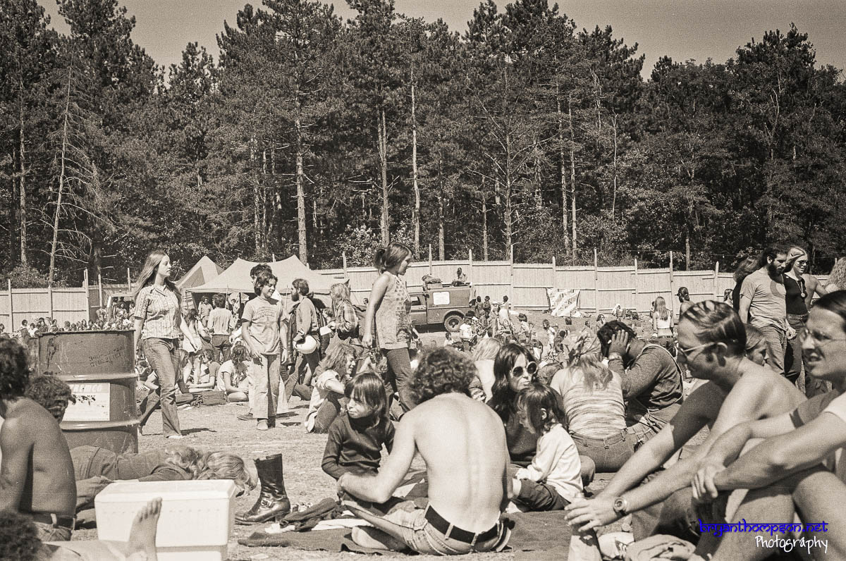 1972 Ann Arbor Blues and Jazz Festival crowd photos