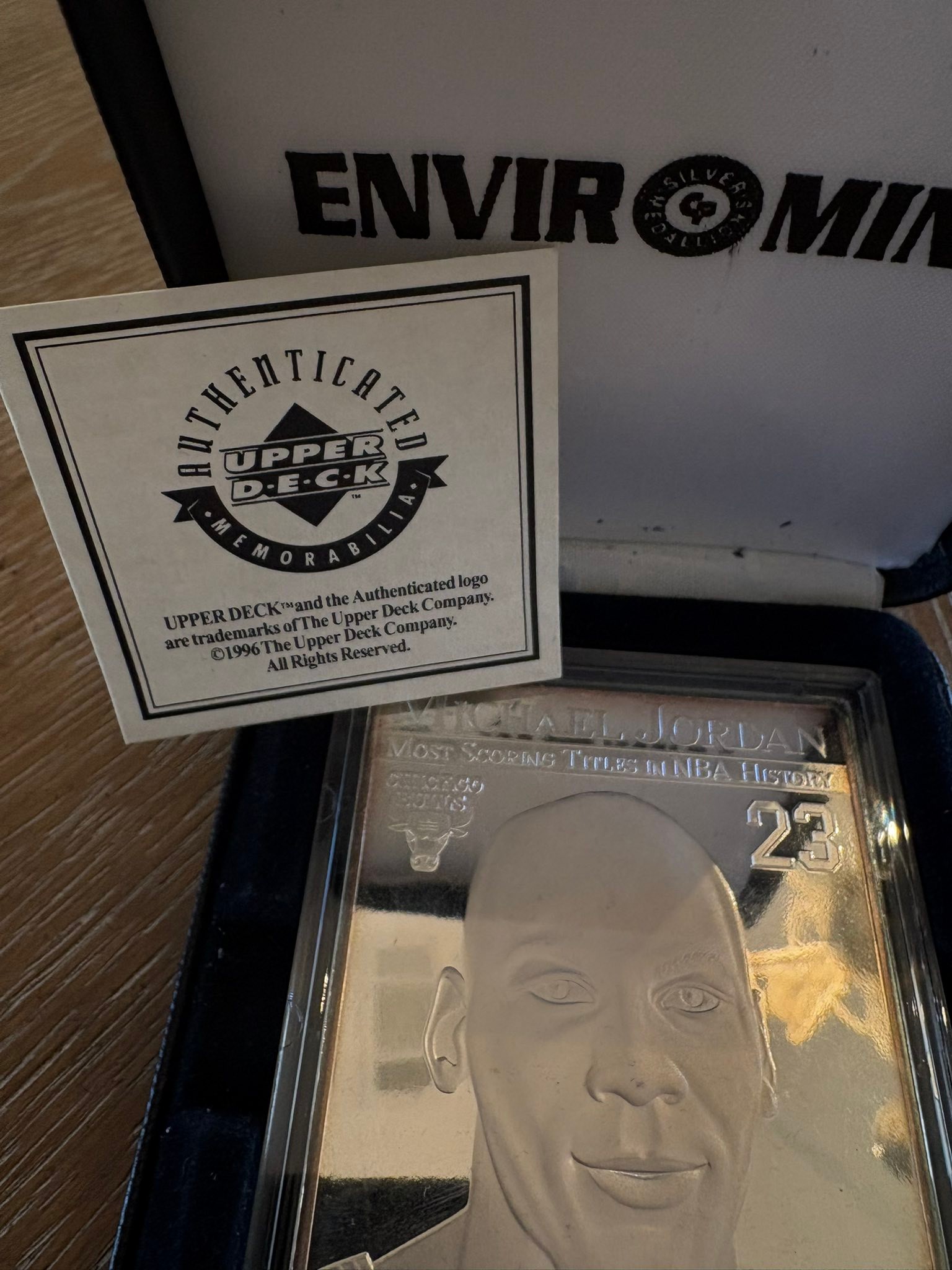 UD MICHAEL JORDAN 3.5 TOZ .999 SILVER