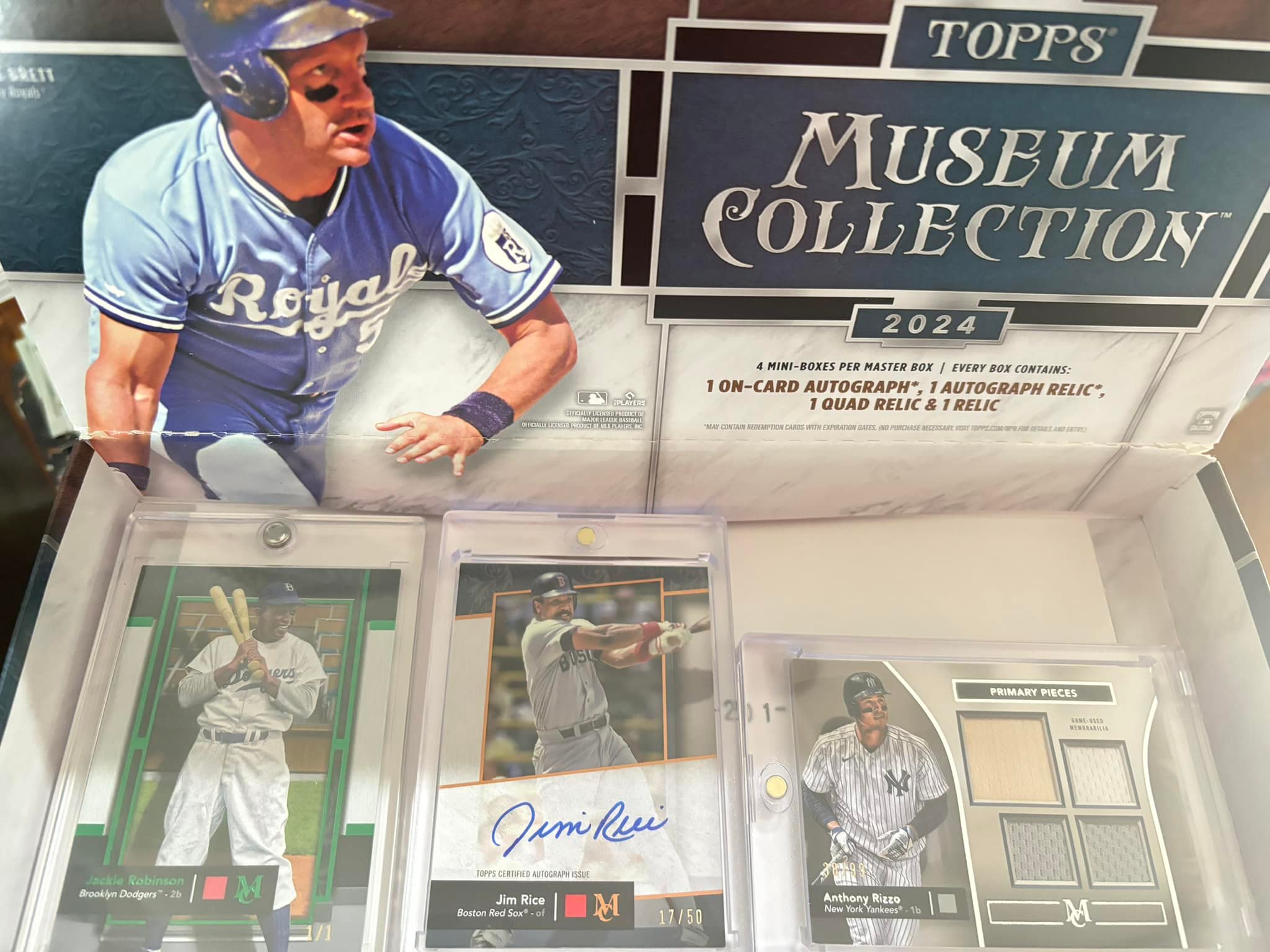 Hit a 1/1 Jackie Robinson Rizzo quad relic in Museum Collection