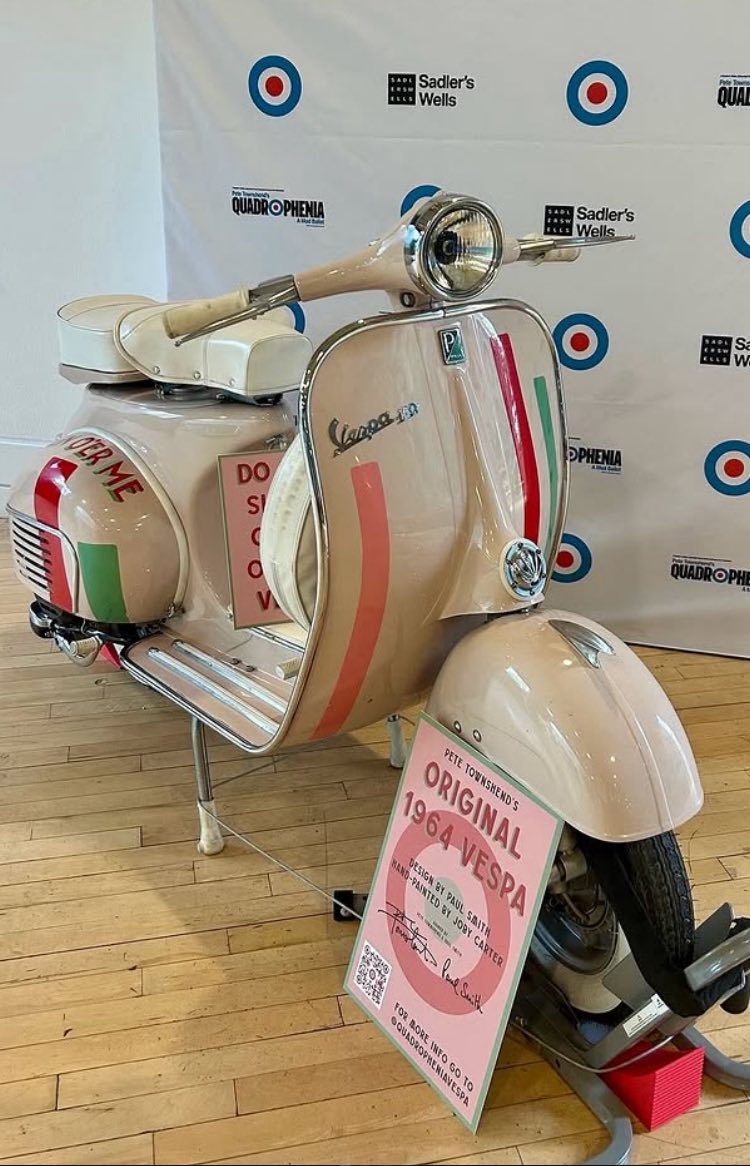 Your chance to have a selfie on The Who's 1964 Vespa GS that Billy