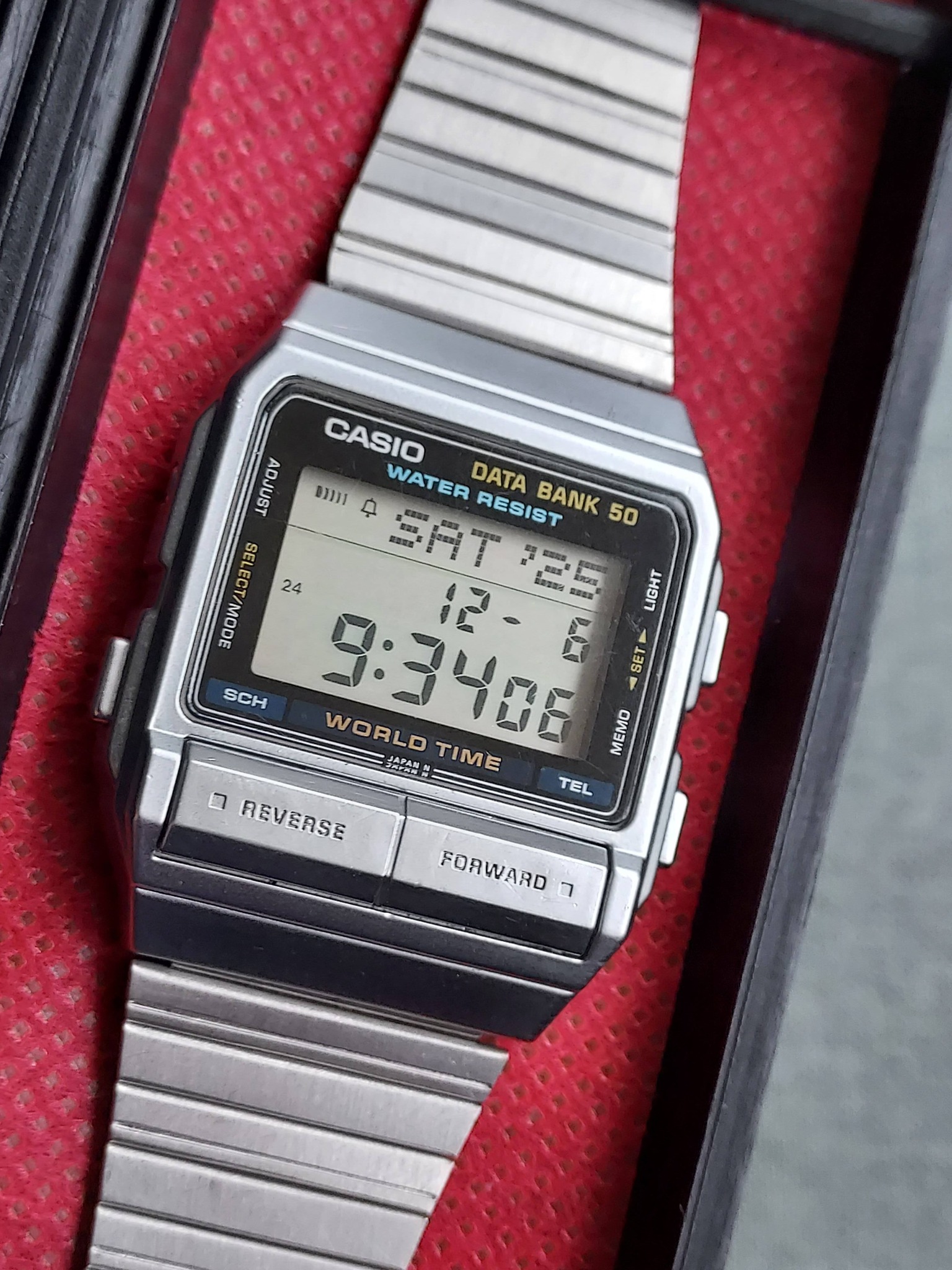 CASIO DB-520 [675] DATA BANK 50 - WORLD TIME #JAPAN