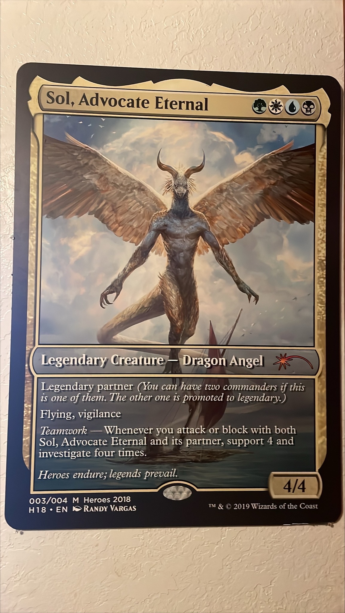 Ultra rare Sol, Advocate Eternal Magic card for sale