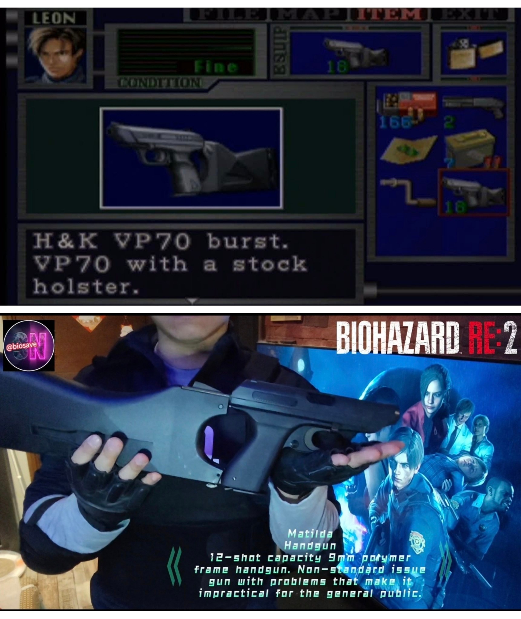 Matilda VP70 Airsoft Gun from Resident Evil 2