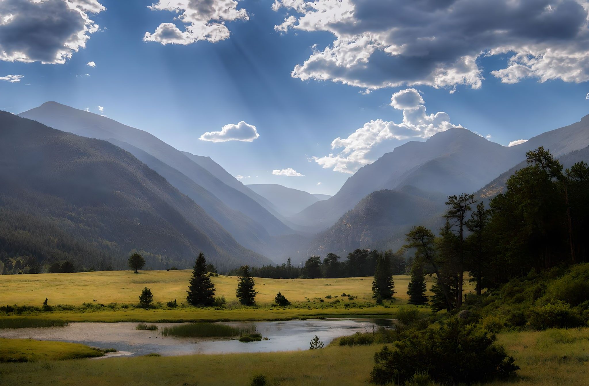 Some amazing light just a bit ago(7/31/26). Taken from Sheep Lakes.