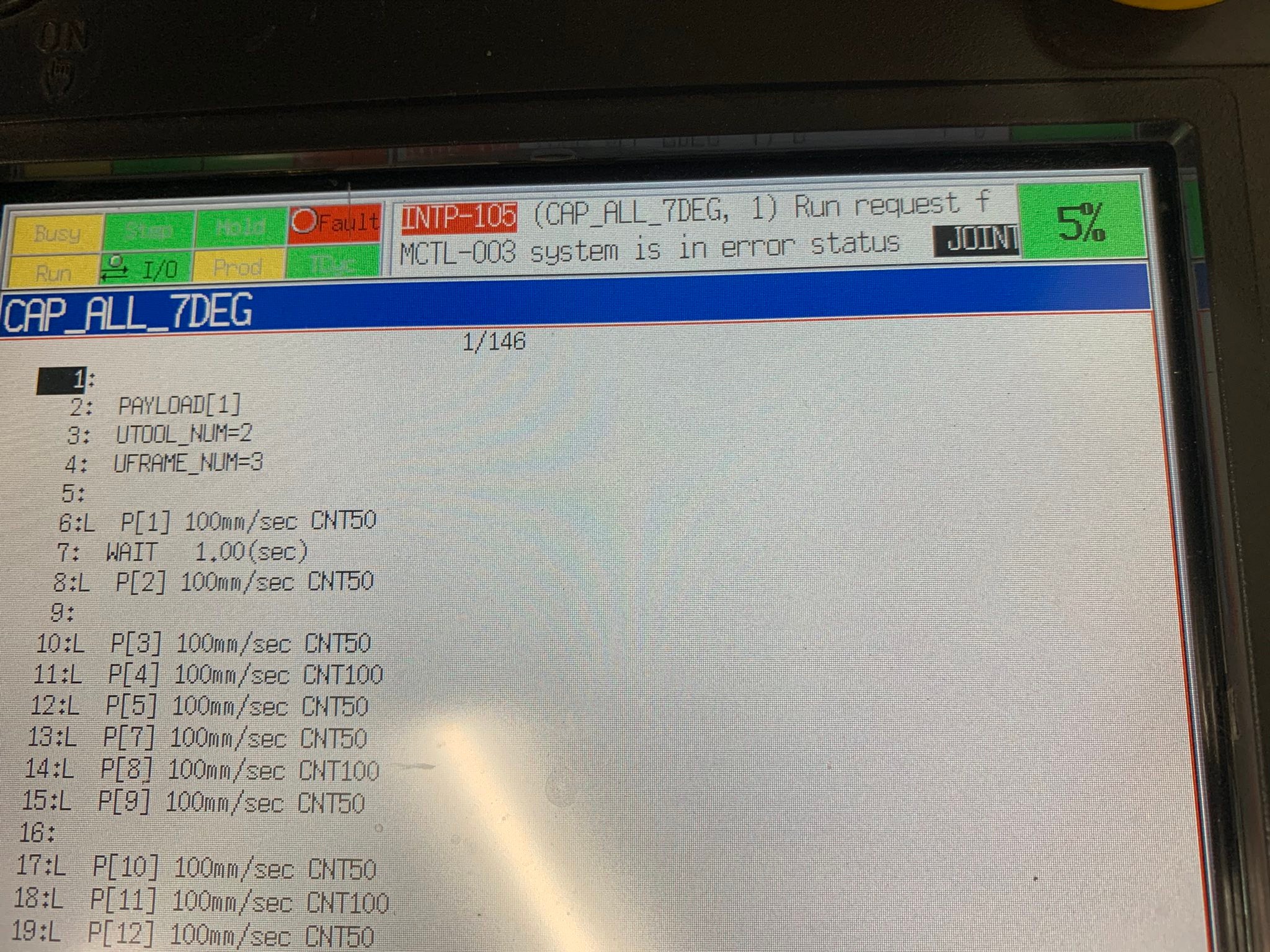 Good day. I have a FANUC system R-30ia Mate